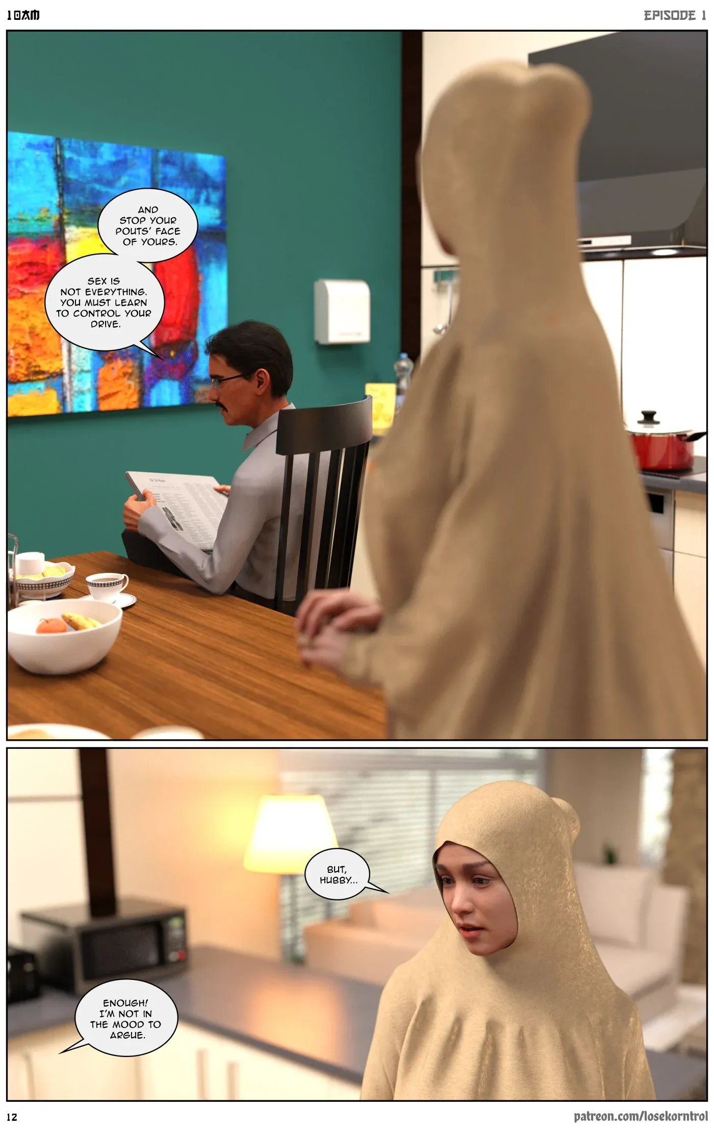 10 AM, 1 . 10 AM - Chapter 1 [LoseKorntrol, Hijab 3DX], page 13 of 52