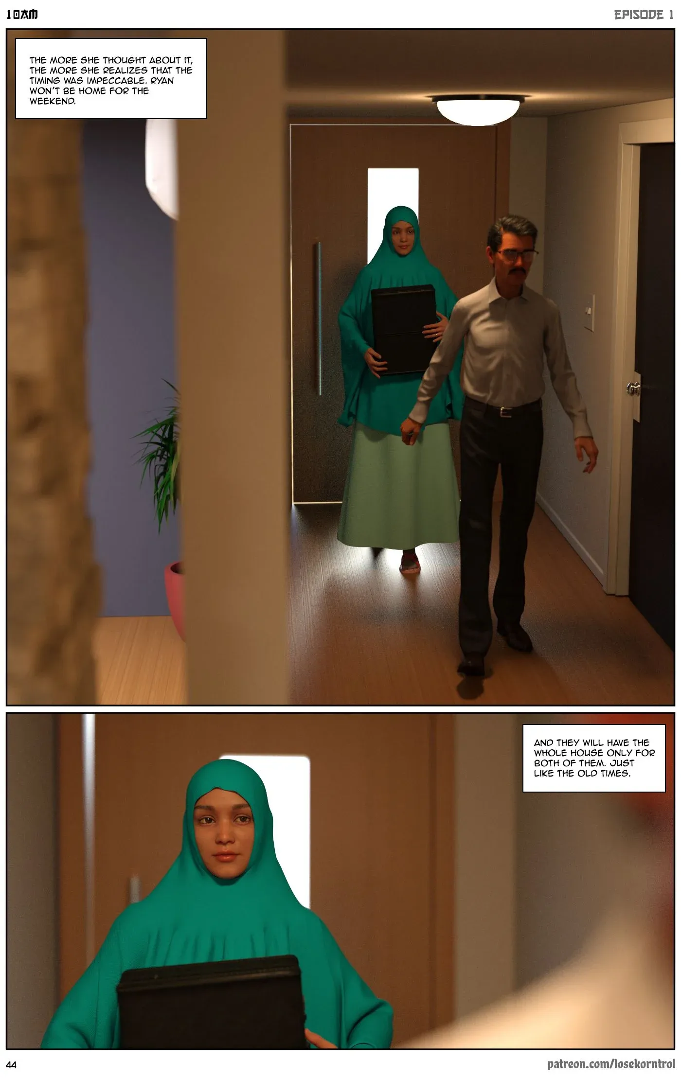 10 AM, 1 . 10 AM - Chapter 1 [LoseKorntrol, Hijab 3DX], page 45 of 52