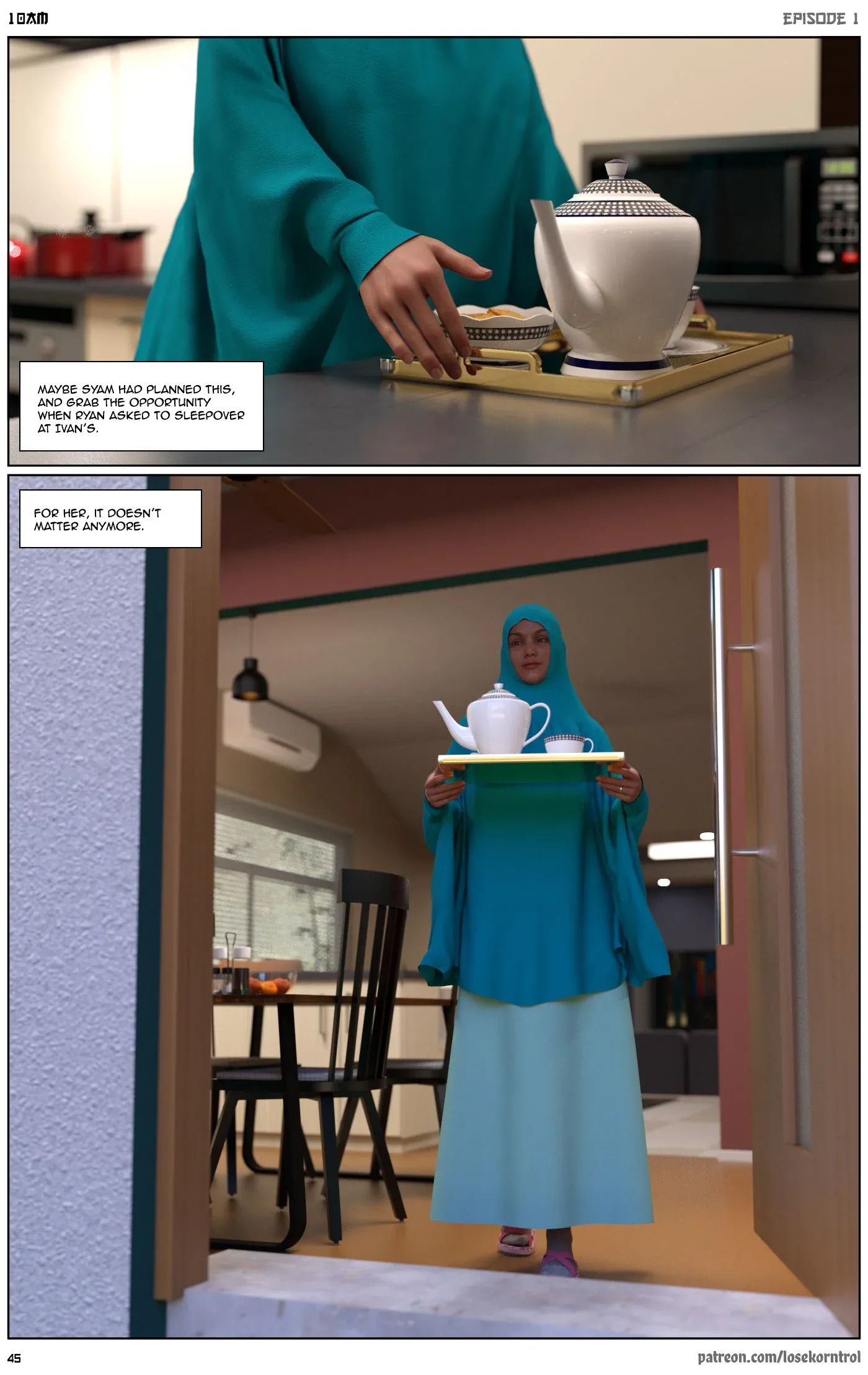10 AM, 1 . 10 AM - Chapter 1 [LoseKorntrol, Hijab 3DX], page 46 of 52