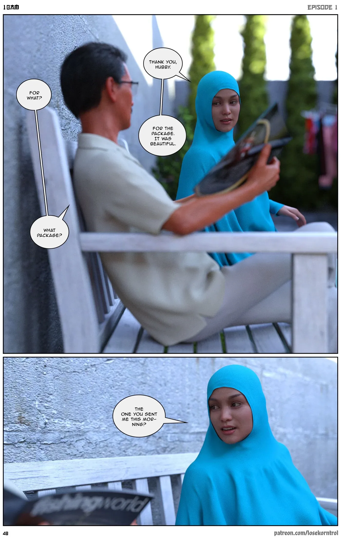 10 AM, 1 . 10 AM - Chapter 1 [LoseKorntrol, Hijab 3DX], page 49 of 52