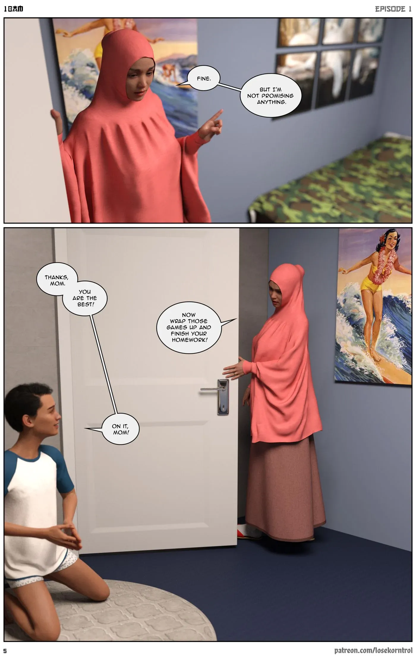 10 AM, 1 . 10 AM - Chapter 1 [LoseKorntrol, Hijab 3DX], page 6 of 52