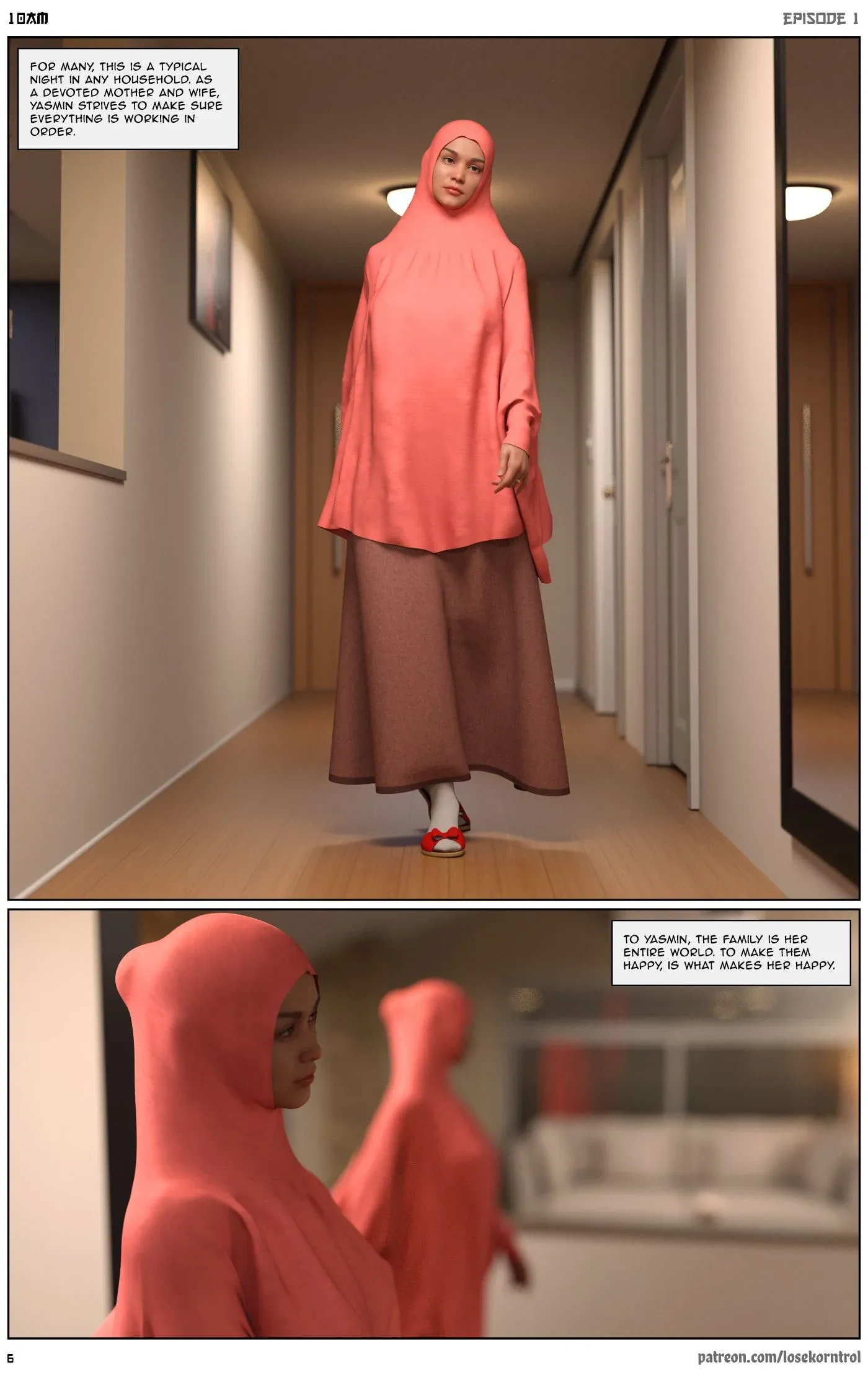 10 AM, 1 . 10 AM - Chapter 1 [LoseKorntrol, Hijab 3DX], page 7 of 52