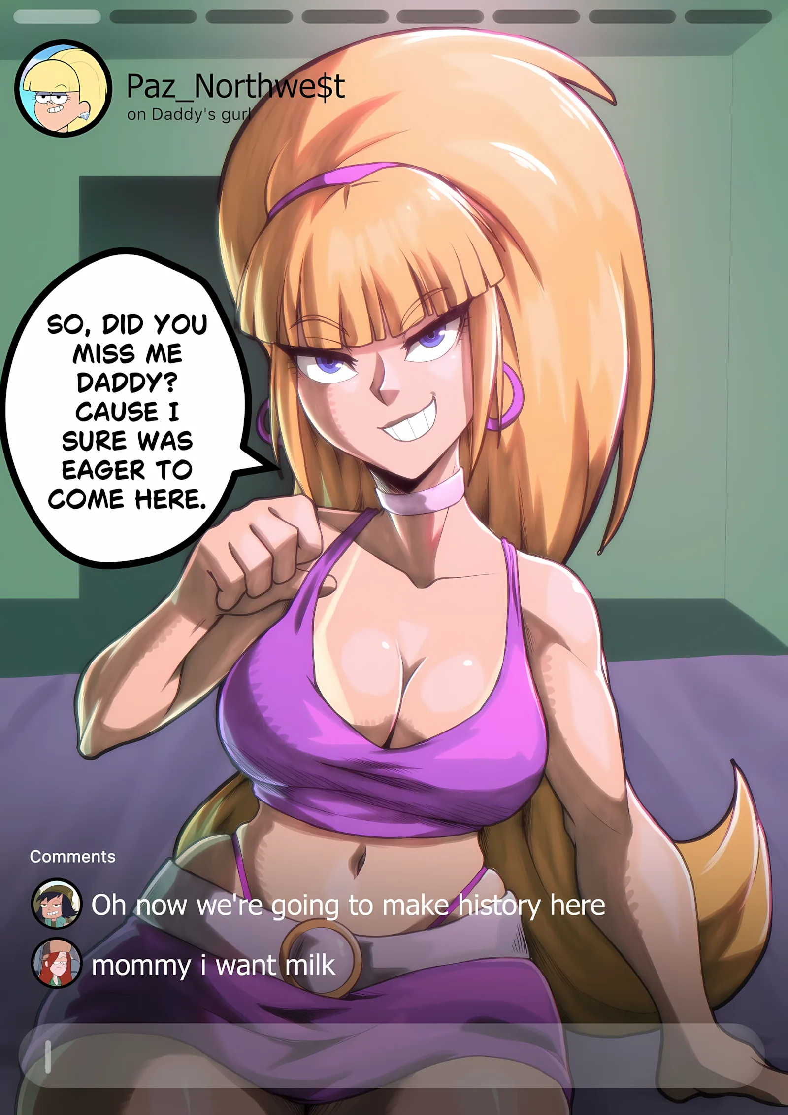 Pacifica’s Livestream (Gravity Falls) [IlustreGui], Pacifica's Livestream (Gravity Falls), page 1 of 14