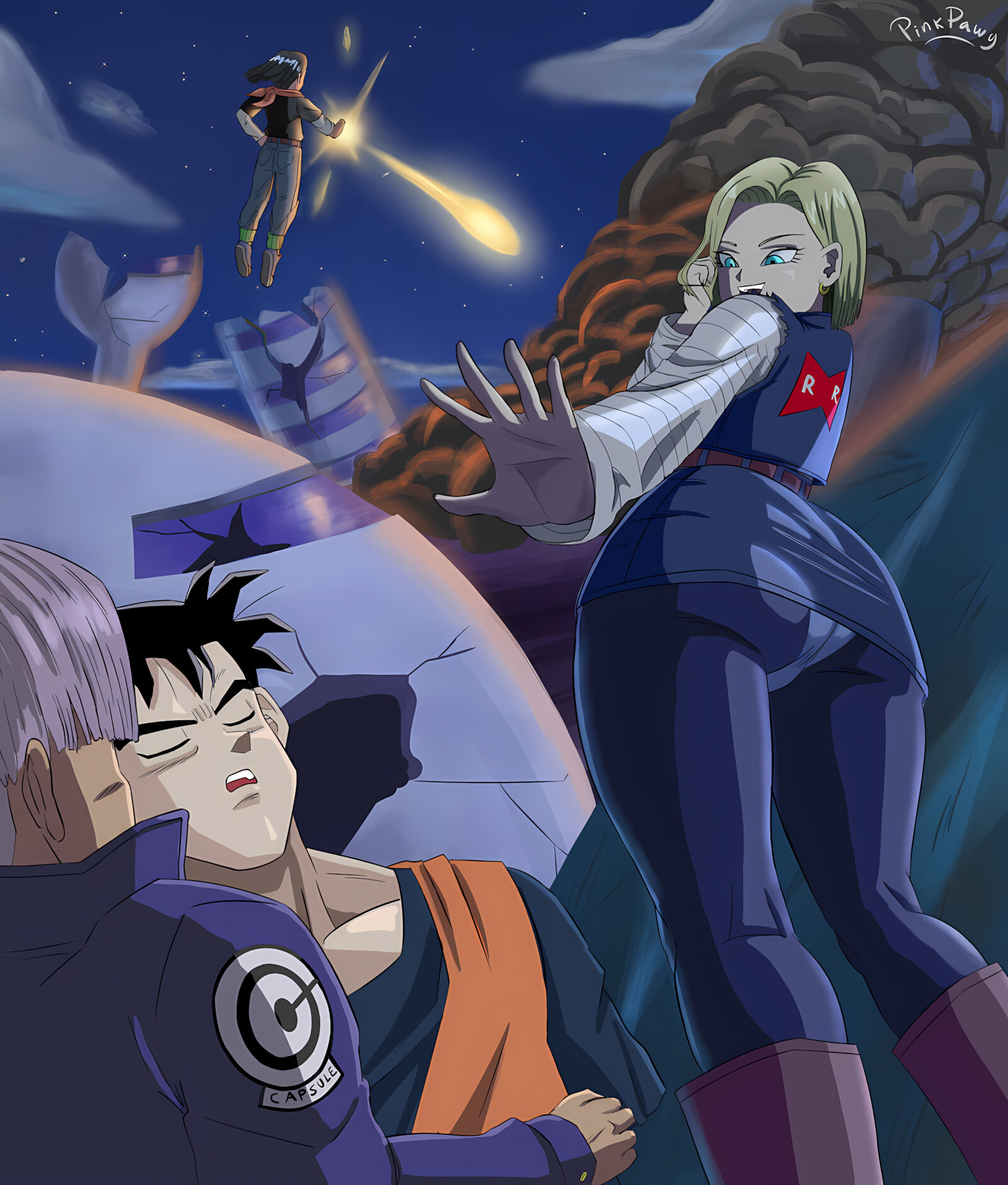 Rescuing Android 18!? – Dragon Ball Z [Pink Pawg], Rescuing Android 18!? - Dragon Ball Z, page 2 of 11