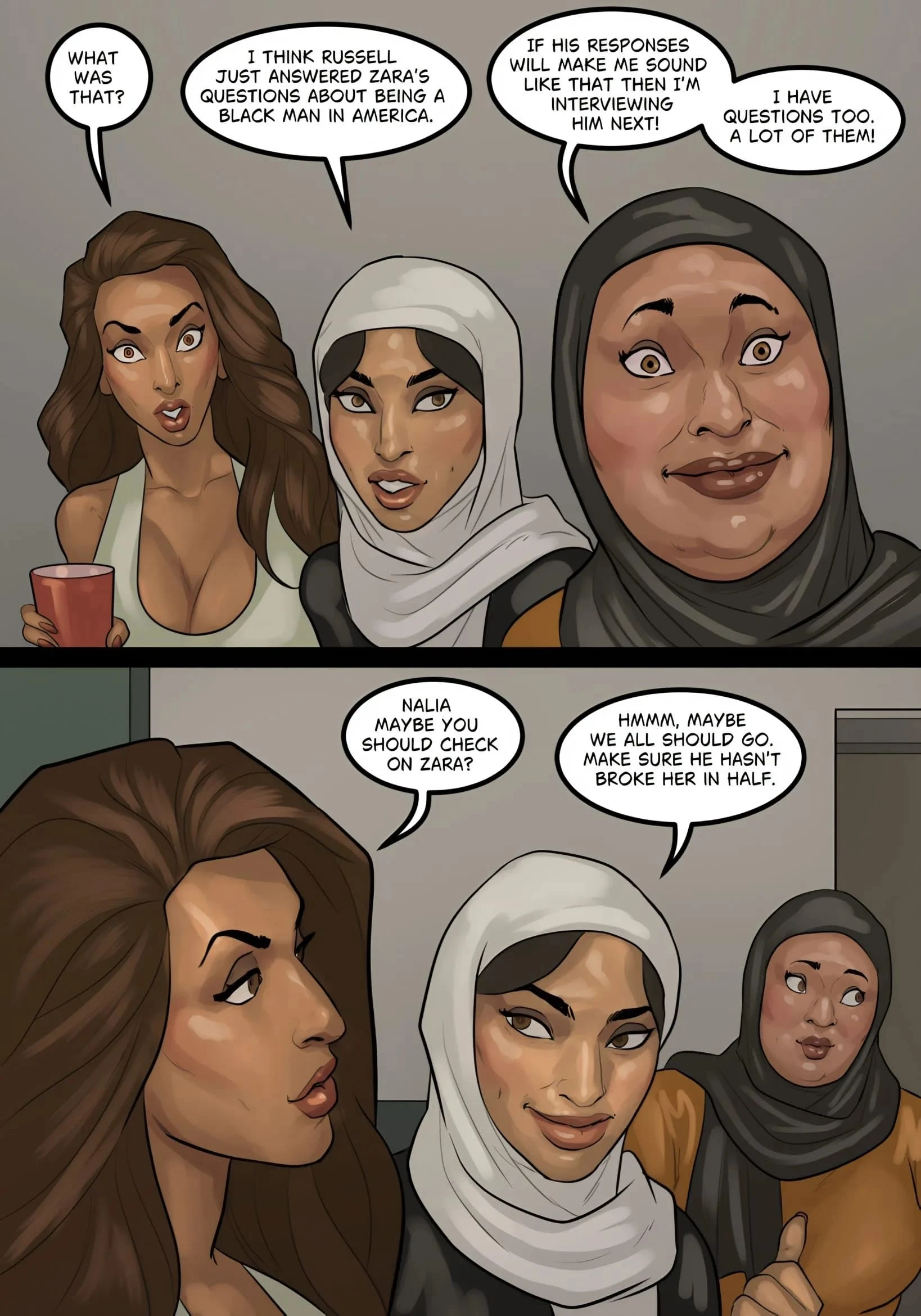 Art Class [BlackNWhiteComics], Art Class Part 3, page 18 of 64