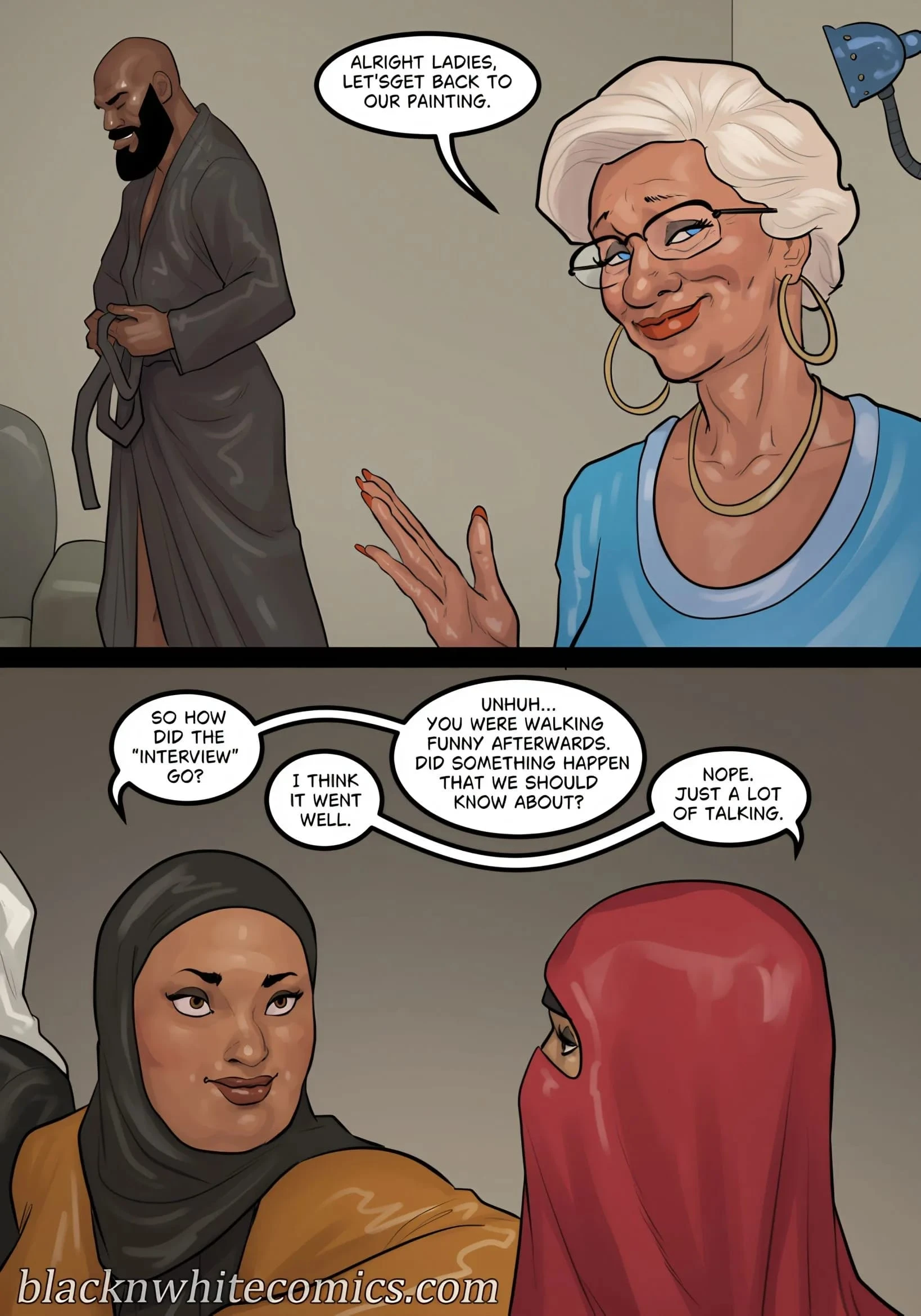 Art Class [BlackNWhiteComics], Art Class Part 3, page 28 of 64