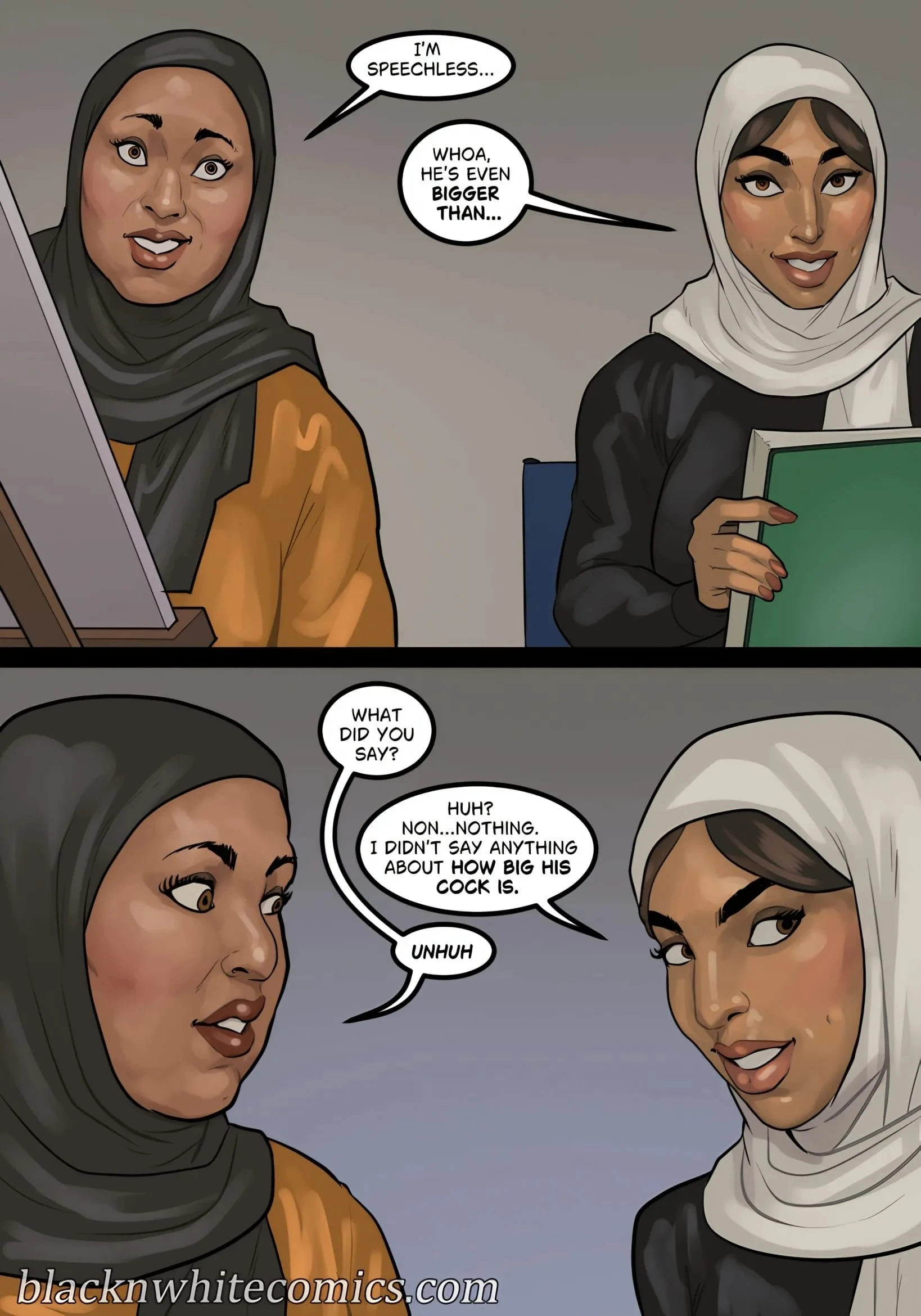 Art Class [BlackNWhiteComics], Art Class Part 3, page 8 of 64