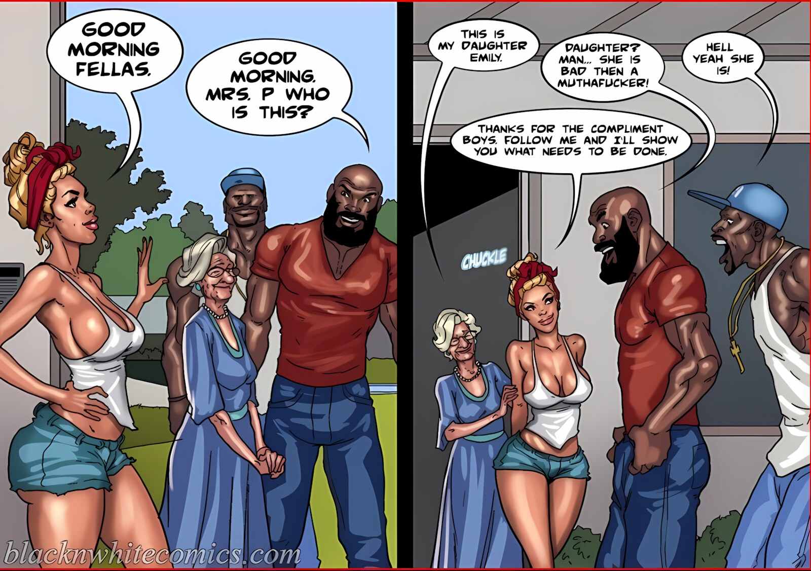 Art Class [BlackNWhiteComics], Art Class Part 2, page 4 of 171