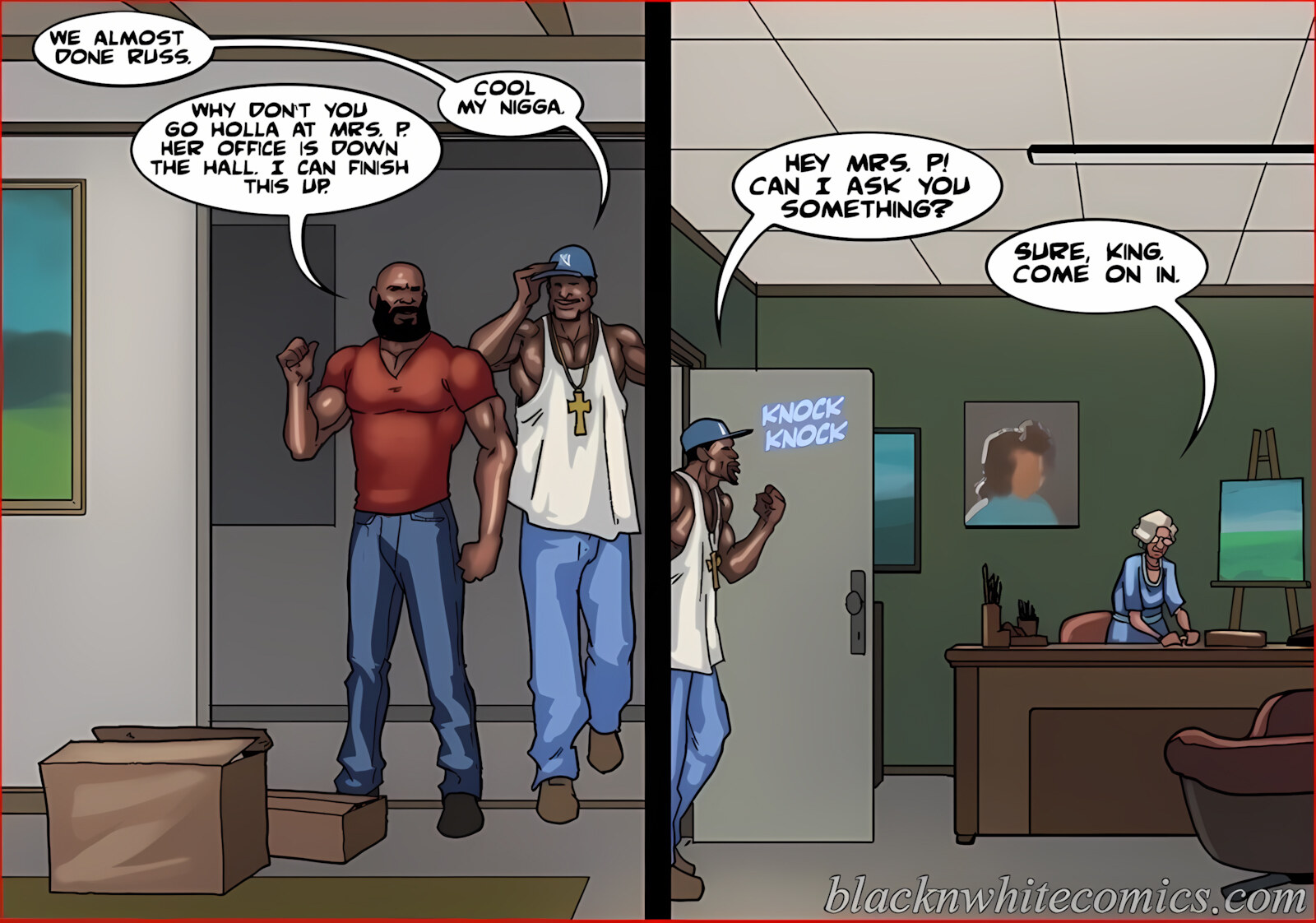 Art Class [BlackNWhiteComics], Art Class Part 2, page 7 of 171