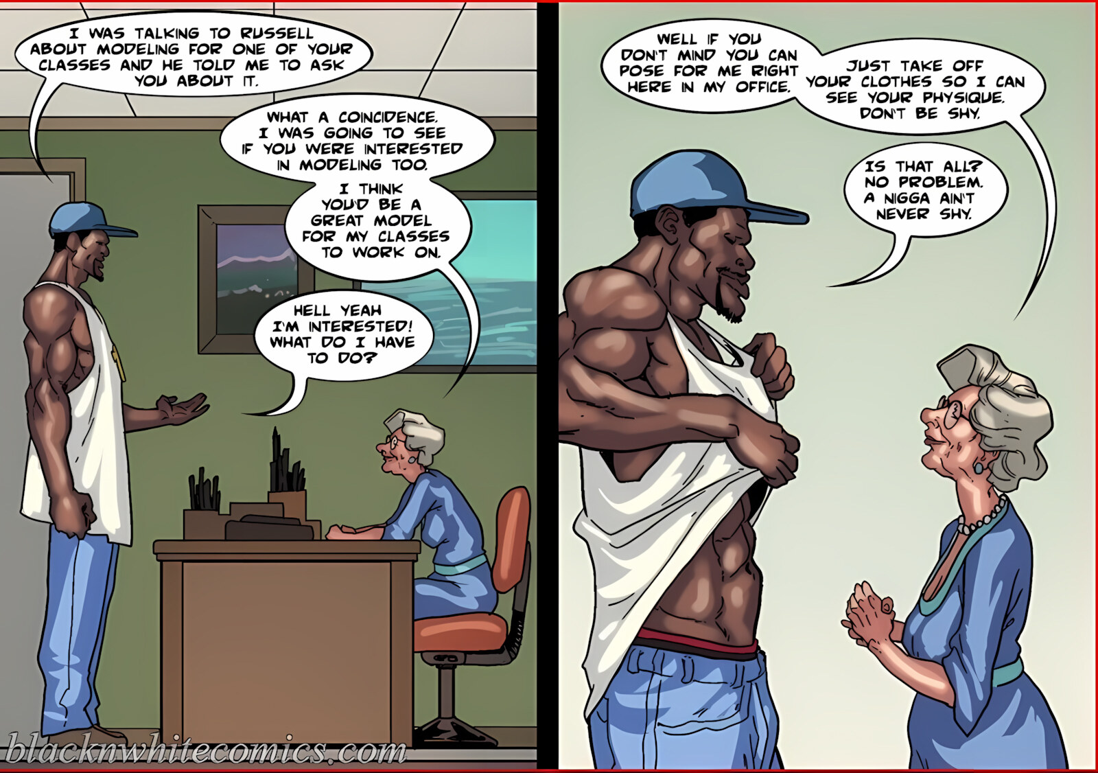 Art Class [BlackNWhiteComics], Art Class Part 2, page 8 of 171