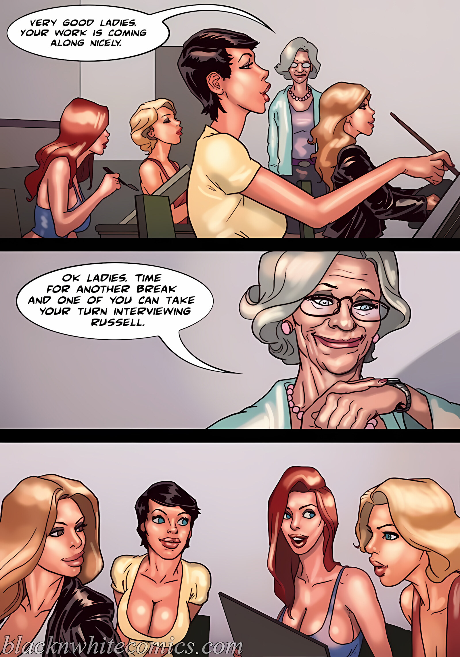 Art Class [BlackNWhiteComics], Art Class Part 1, page 24 of 113