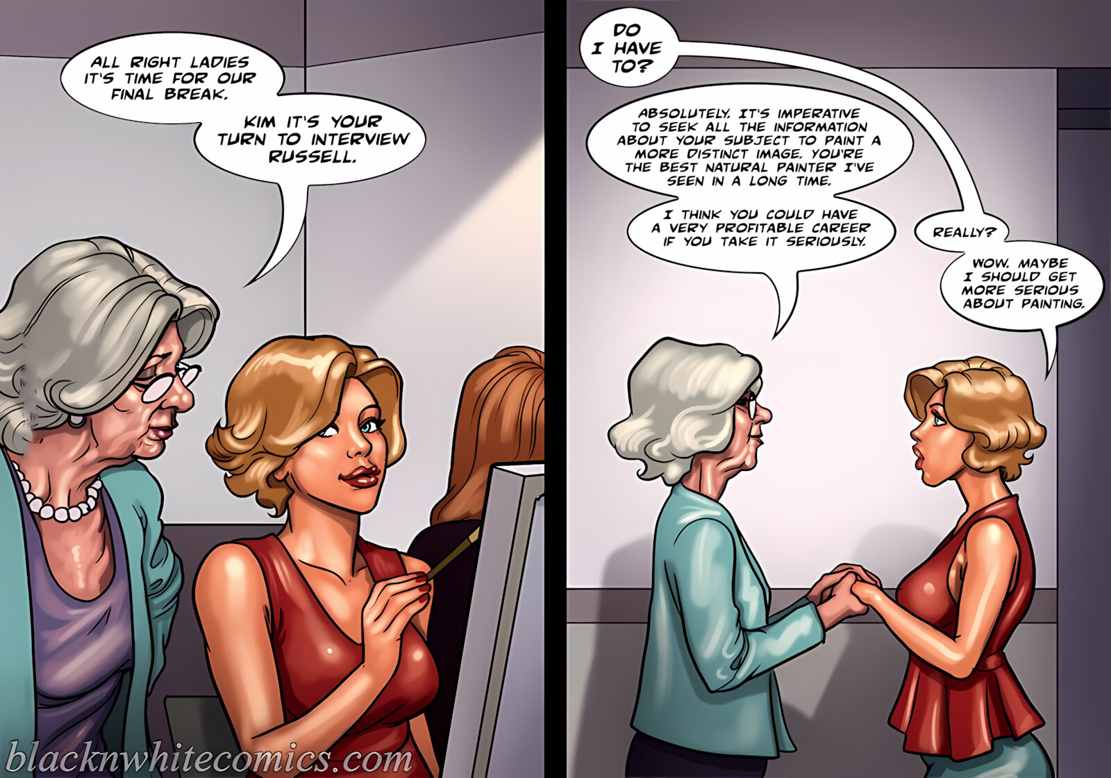 Art Class [BlackNWhiteComics], Art Class Part 1, page 67 of 113
