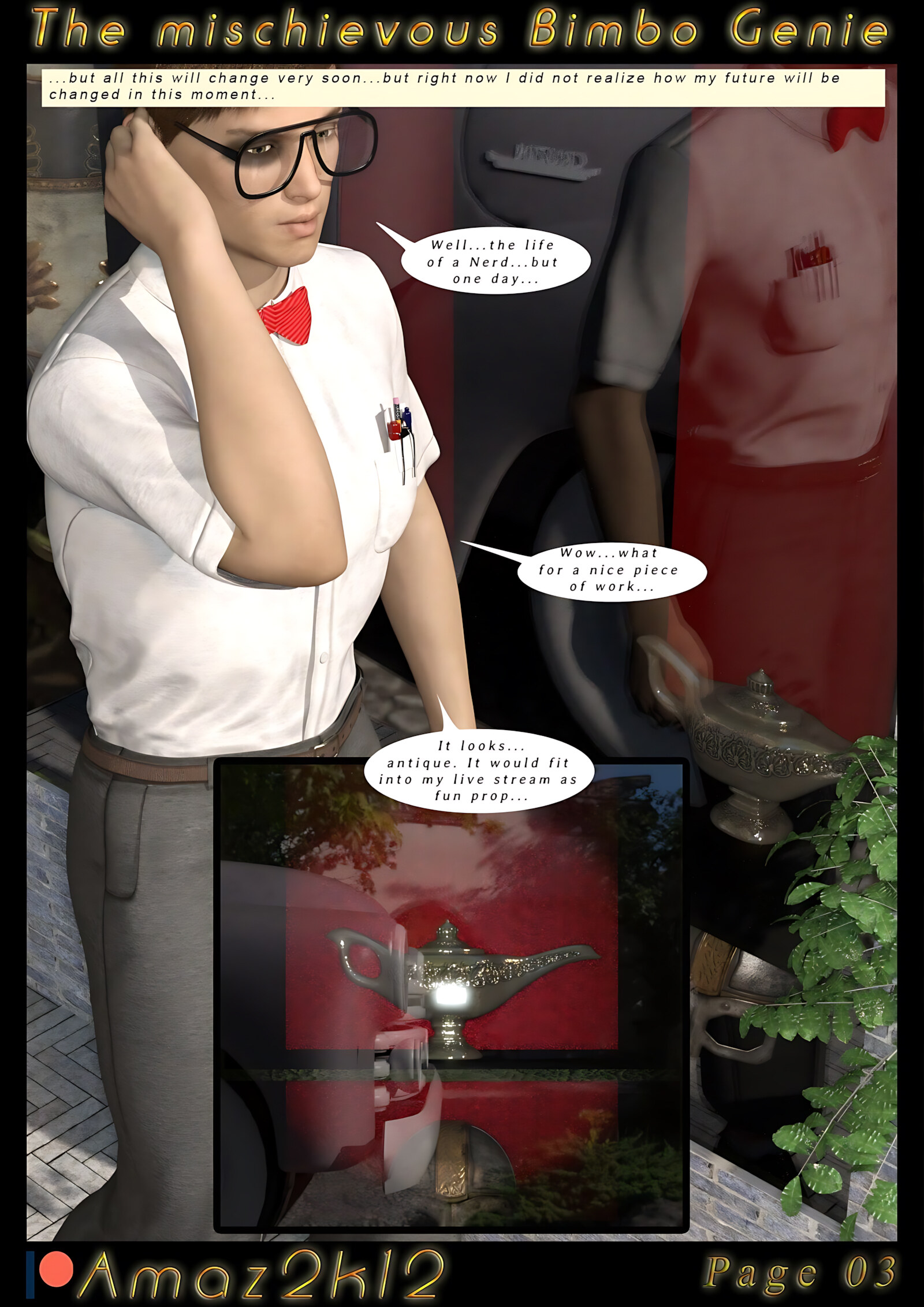 The Mischievous Bimbo Genie [Amazeroth], The Mischievous Bimbo Genie, page 4 of 49