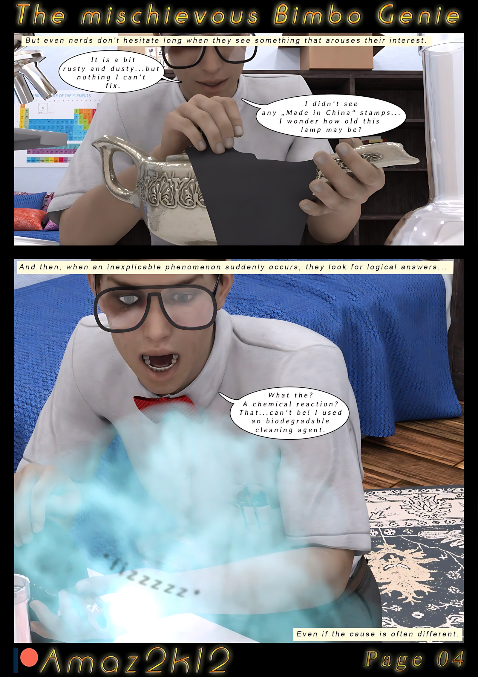 The Mischievous Bimbo Genie [Amazeroth], The Mischievous Bimbo Genie, page 5 of 49