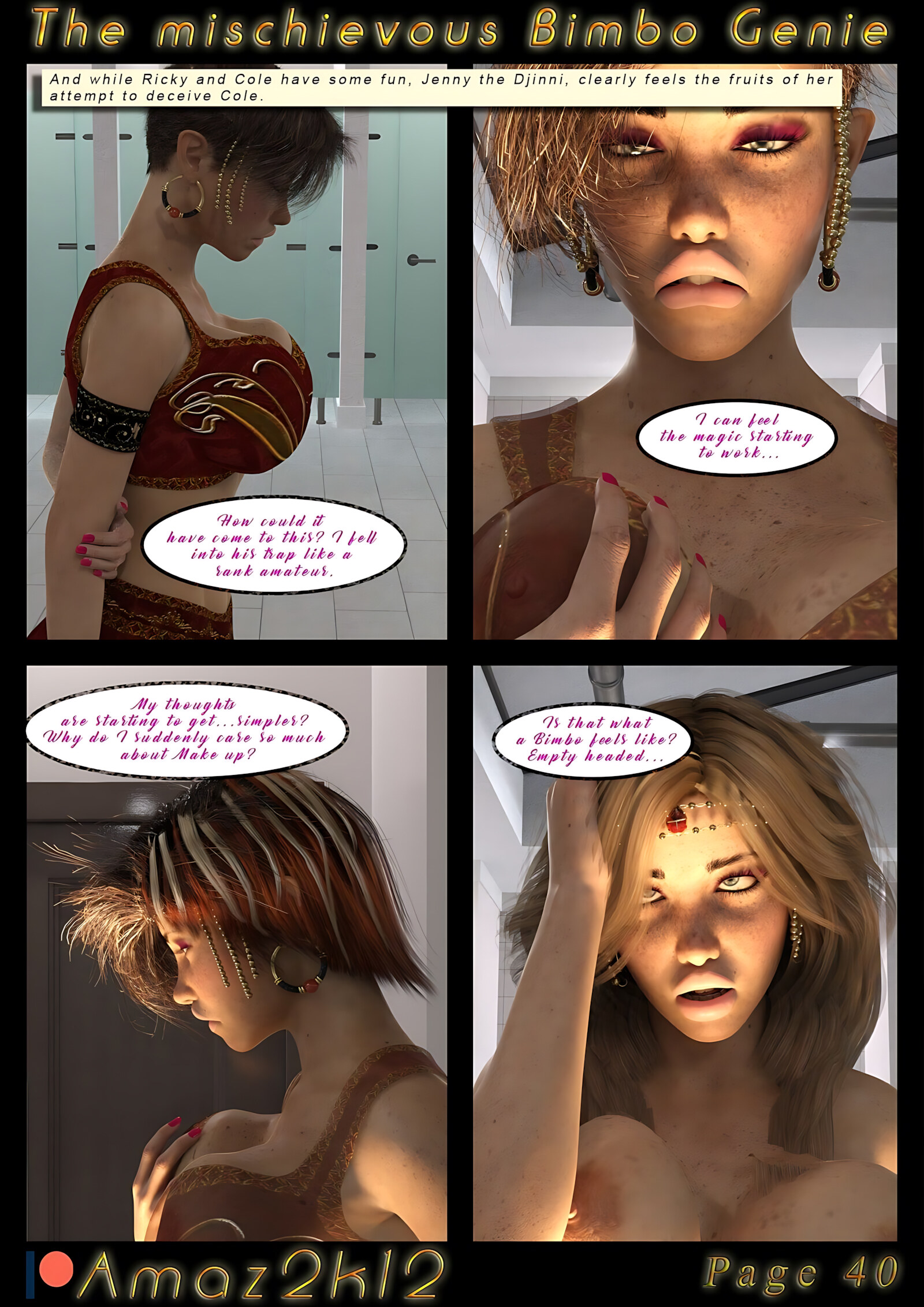 The Mischievous Bimbo Genie [Amazeroth], The Mischievous Bimbo Genie, page 41 of 49