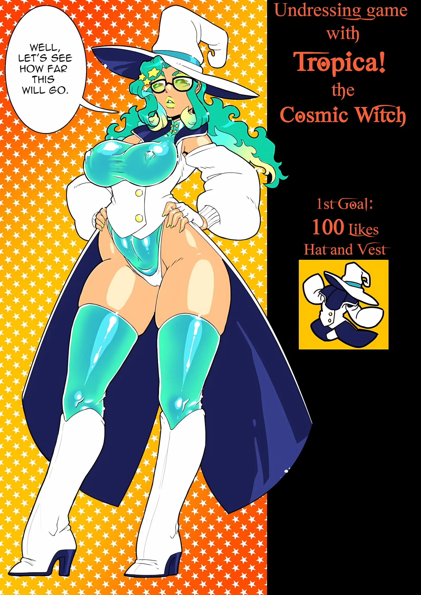 Undressing Game with Tropica the Cosmic Witch [MAD-Project], Undressing Game with Tropica the Cosmic Witch, page 1 of 12