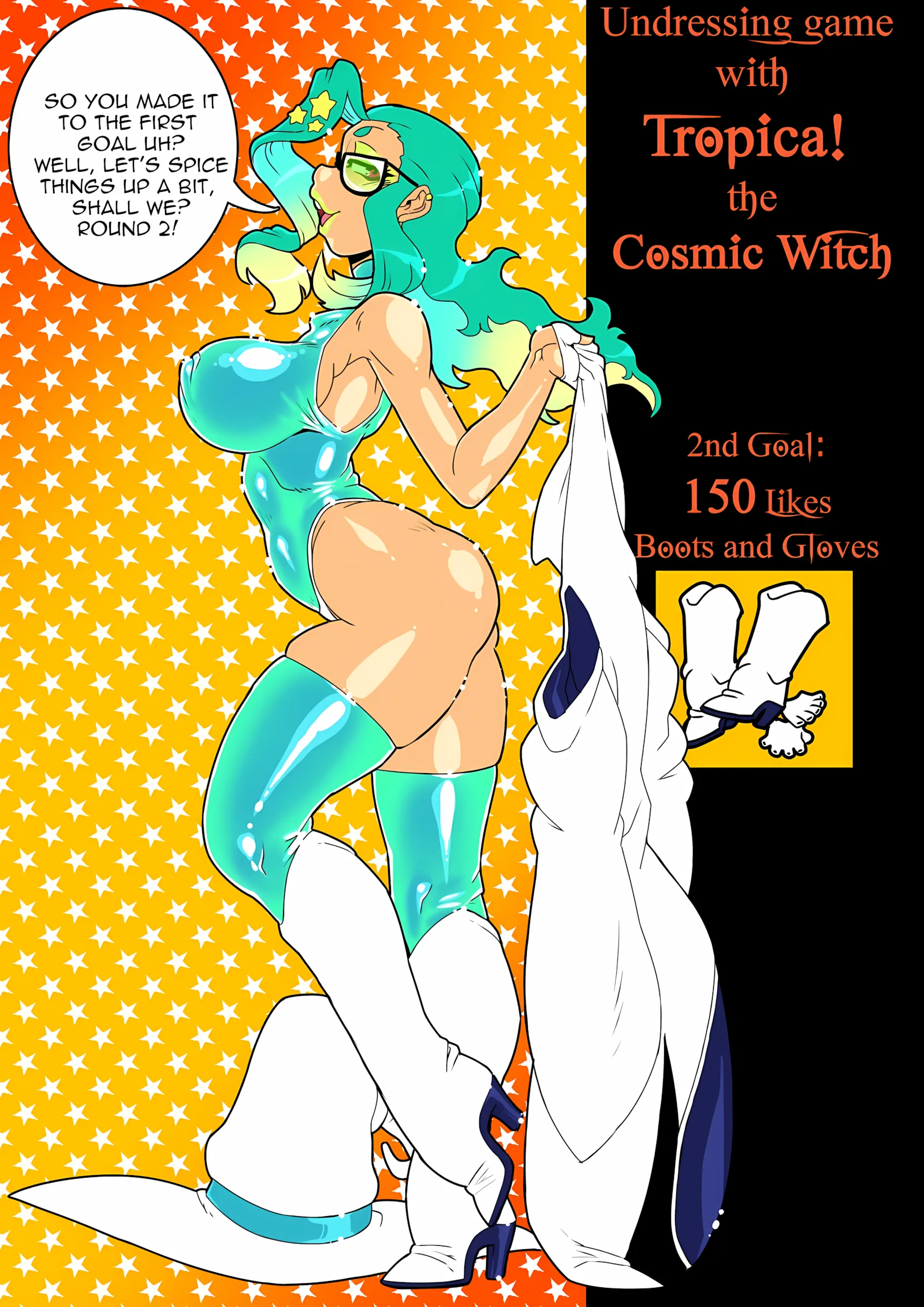 Undressing Game with Tropica the Cosmic Witch [MAD-Project], Undressing Game with Tropica the Cosmic Witch, page 2 of 12