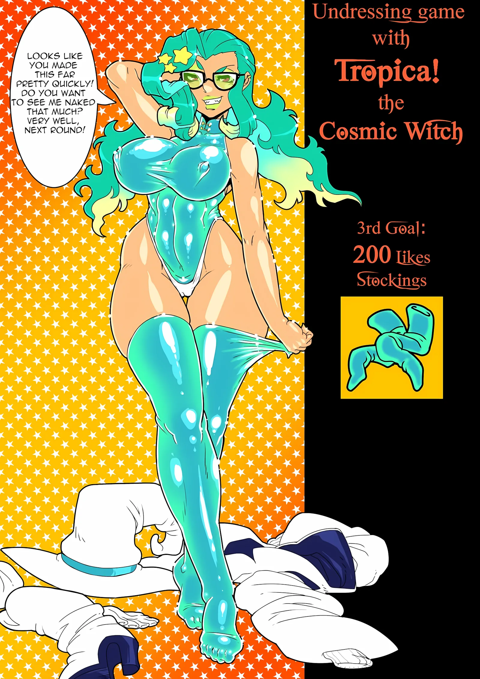 Undressing Game with Tropica the Cosmic Witch [MAD-Project], Undressing Game with Tropica the Cosmic Witch, page 3 of 12