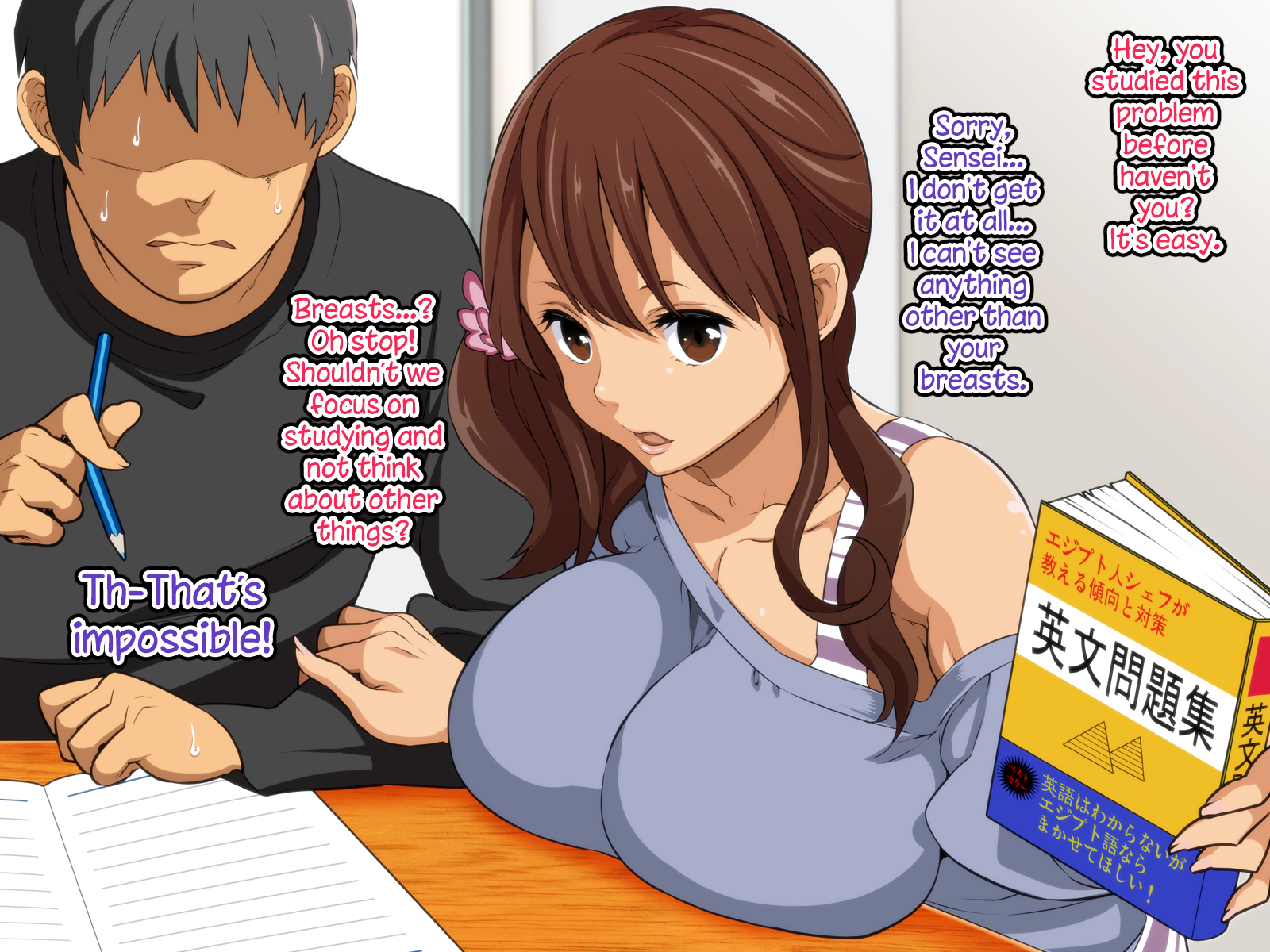 Yearning for a College Girl Dickgirl Sensei Was the Tutor [Nekotasou], Yearning for a College Girl Dickgirl Sensei Was the Tutor, page 2 of 27