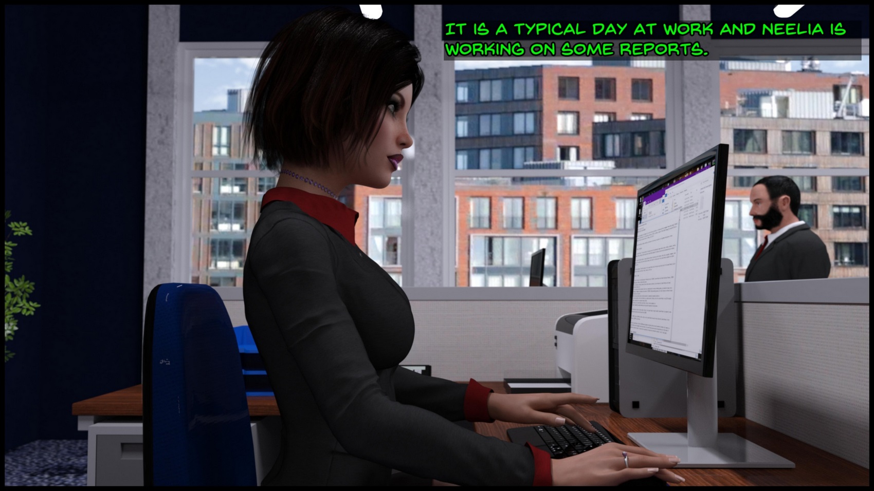 Breaktime at the Office [CodeMonkey3DX], Breaktime at the Office, page 2 of 87