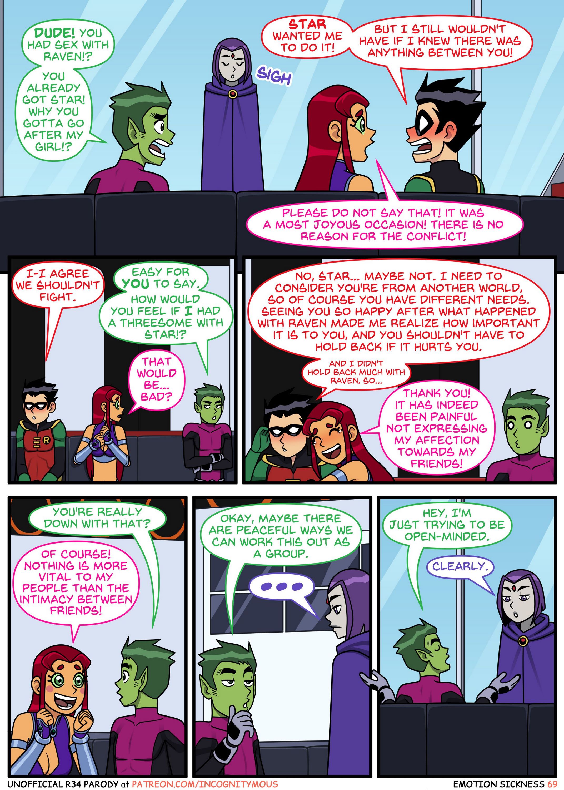 Emotional Sickness (Teen Titans) [Incognitymous], Emotional Sickness 2, page 13 of 39