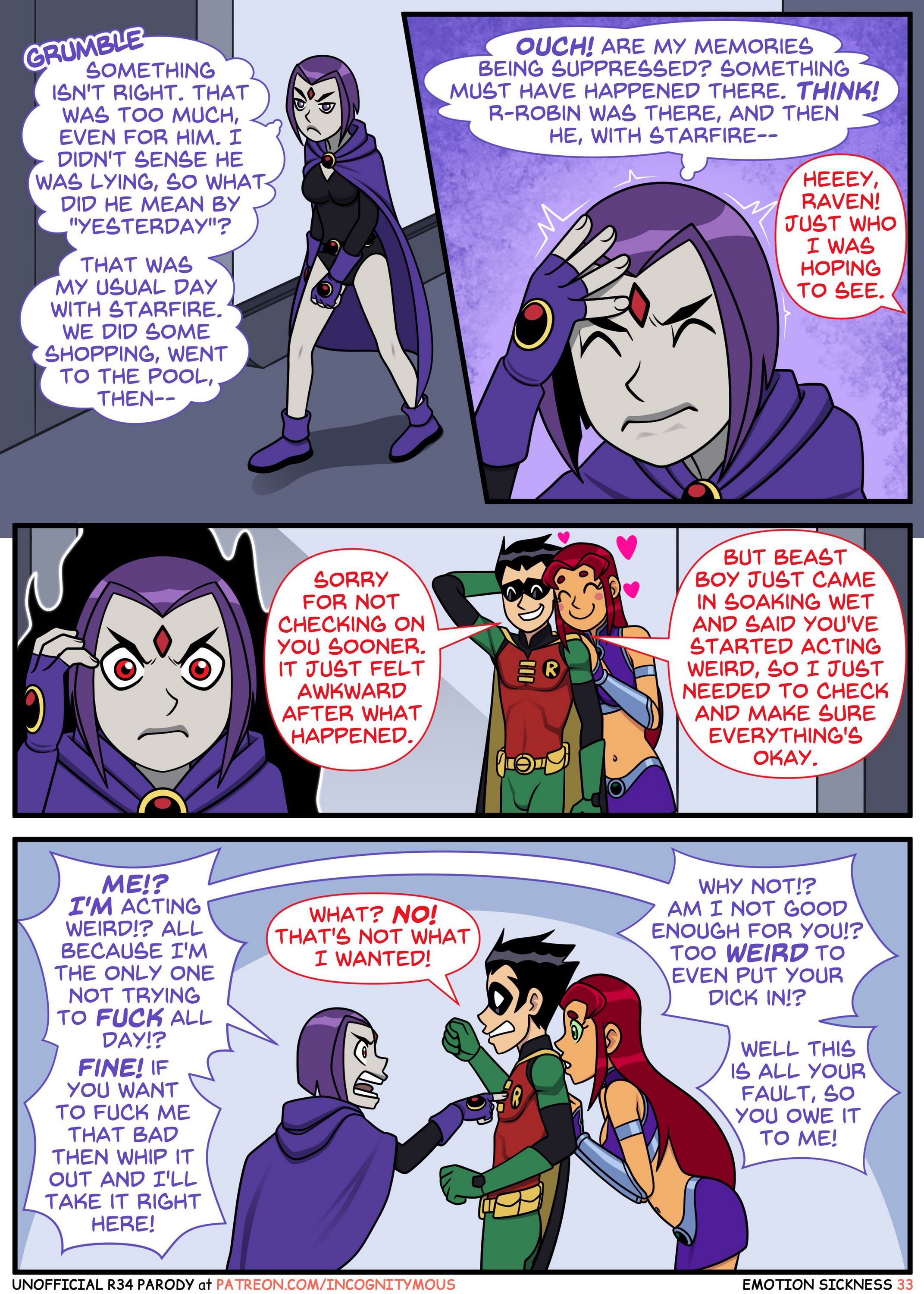 Emotional Sickness (Teen Titans) [Incognitymous], Emotional Sickness 1, page 32 of 53