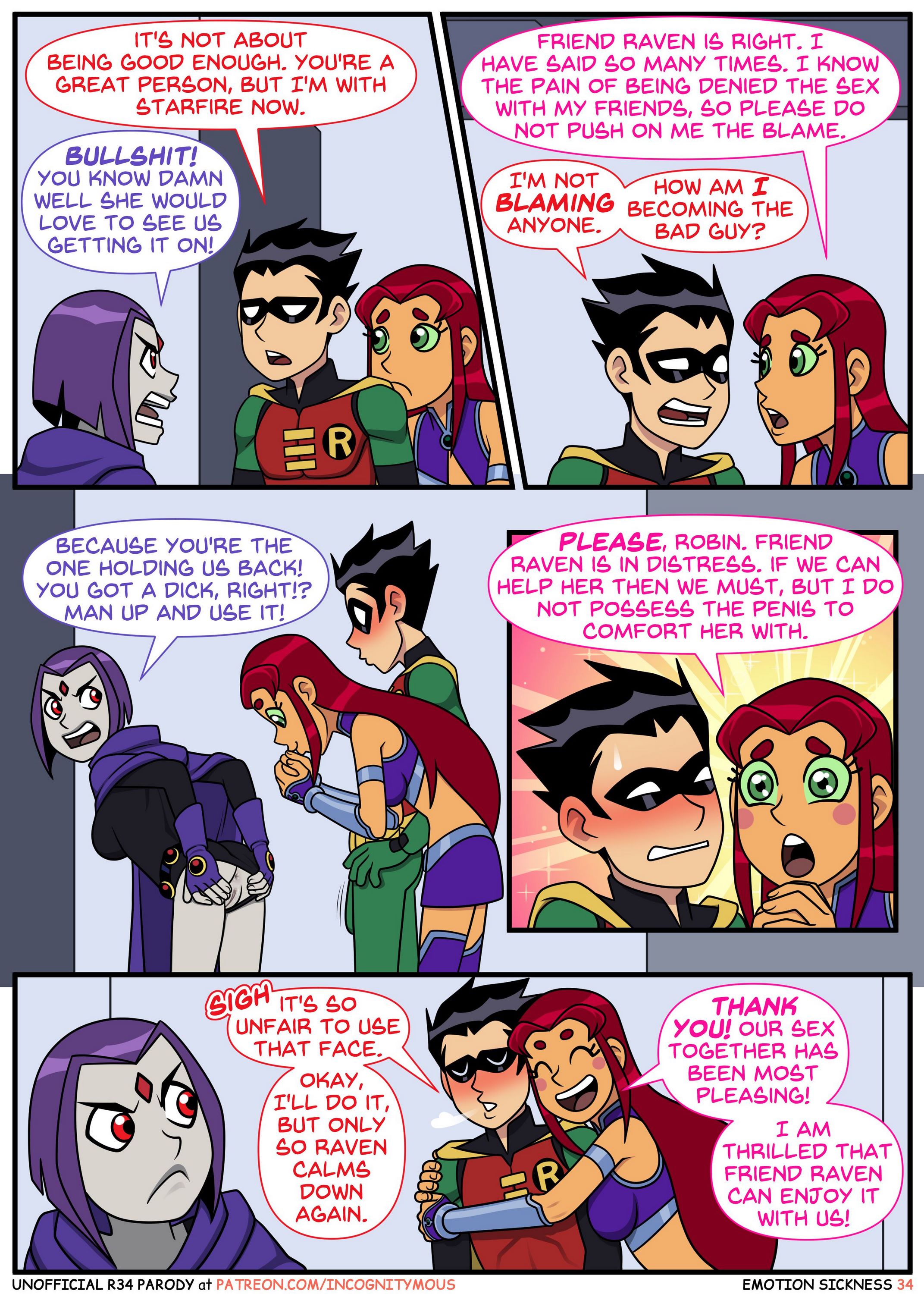 Emotional Sickness (Teen Titans) [Incognitymous], Emotional Sickness 1, page 33 of 53