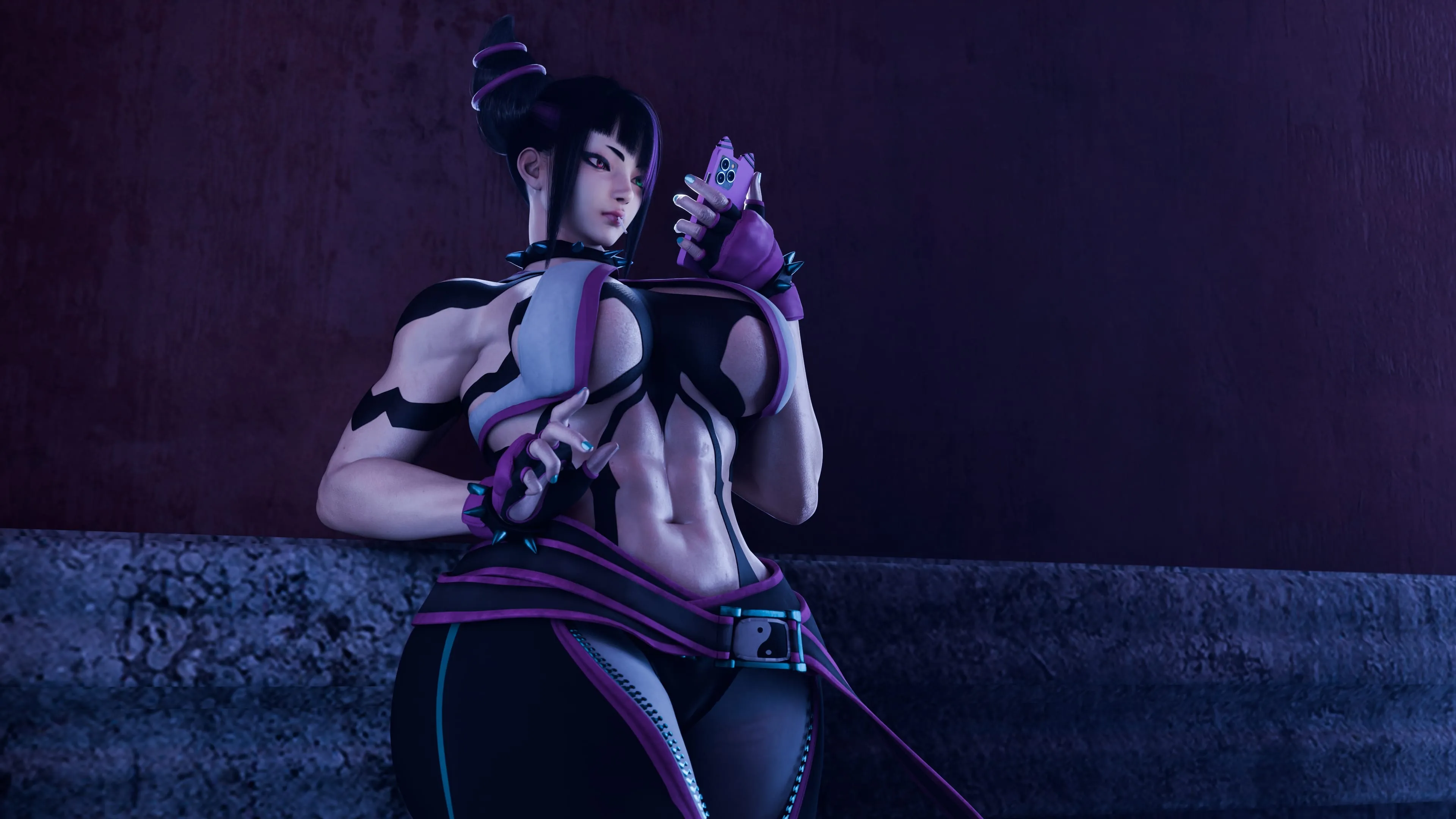 Juri Han – Marked By The Spider (Street Fighter), 1.5 . Juri Han - Marked By The Spider - Textless - Chapter 1 [PervertMuffinMajima], page 9 of 144