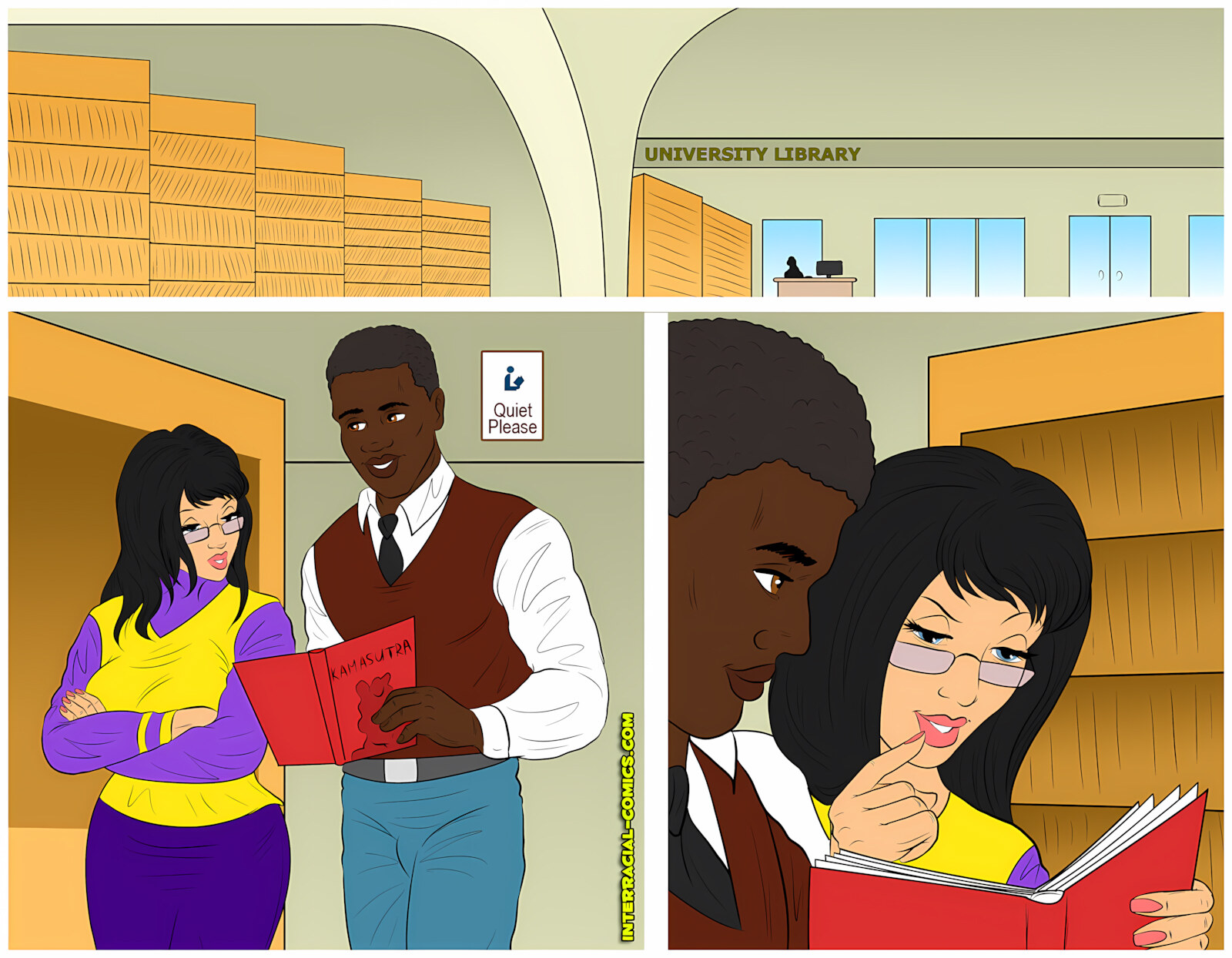 Kama Sutra [IllustratedInterracial], Kama Sutra, page 1 of 8