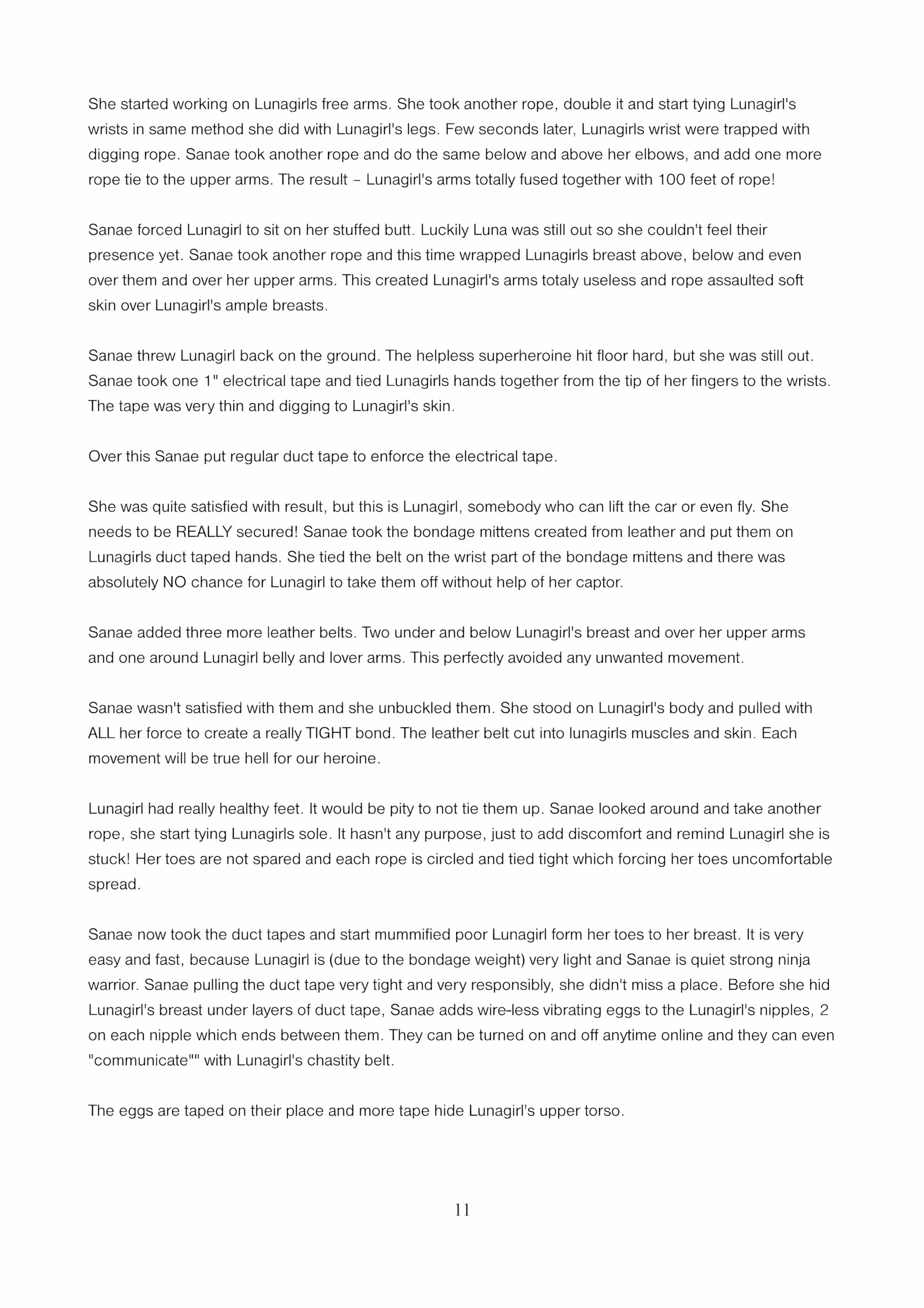 Lunagirl Taken [DBComix], Lunagirl Taken, page 11 of 84