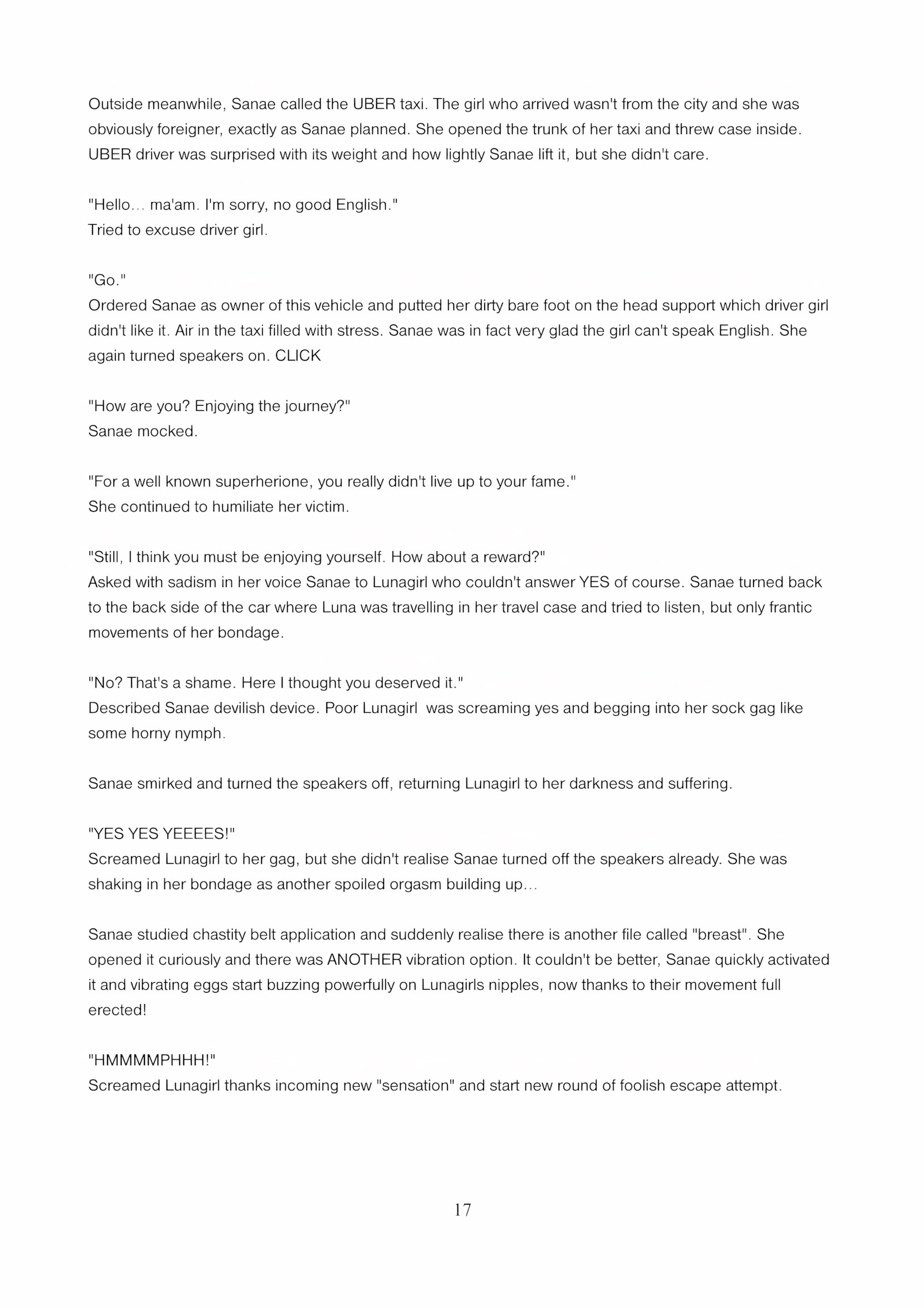 Lunagirl Taken [DBComix], Lunagirl Taken, page 17 of 84