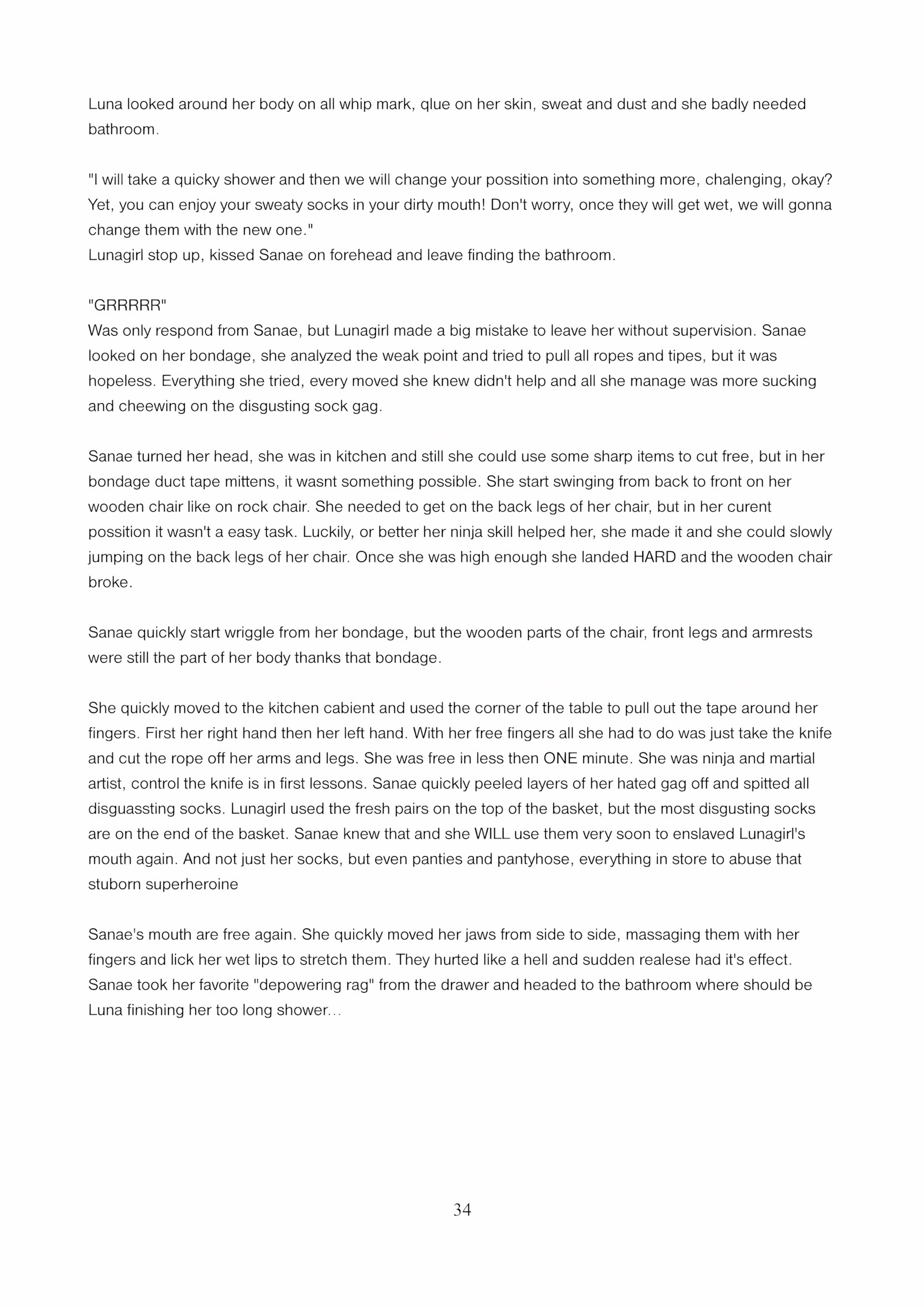 Lunagirl Taken [DBComix], Lunagirl Taken, page 34 of 84