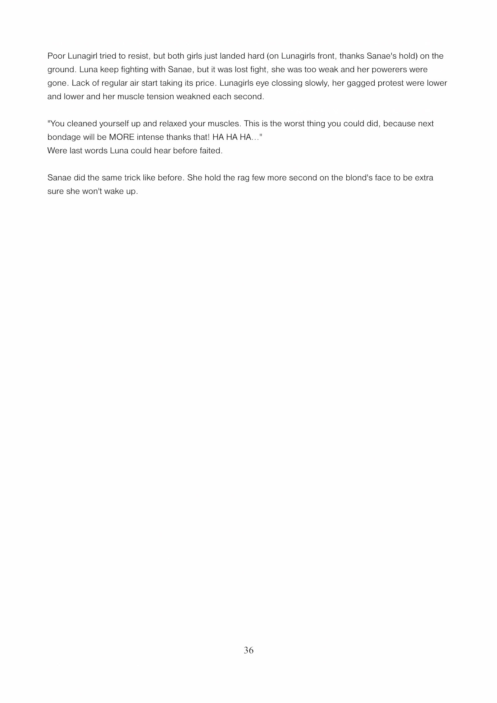 Lunagirl Taken [DBComix], Lunagirl Taken, page 36 of 84
