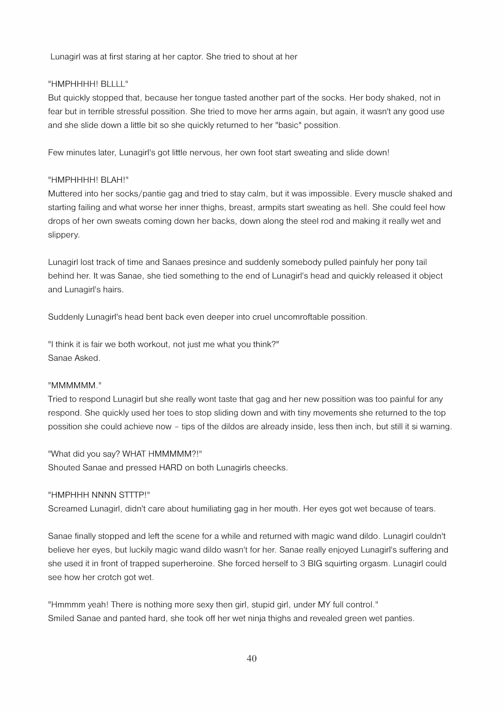 Lunagirl Taken [DBComix], Lunagirl Taken, page 40 of 84