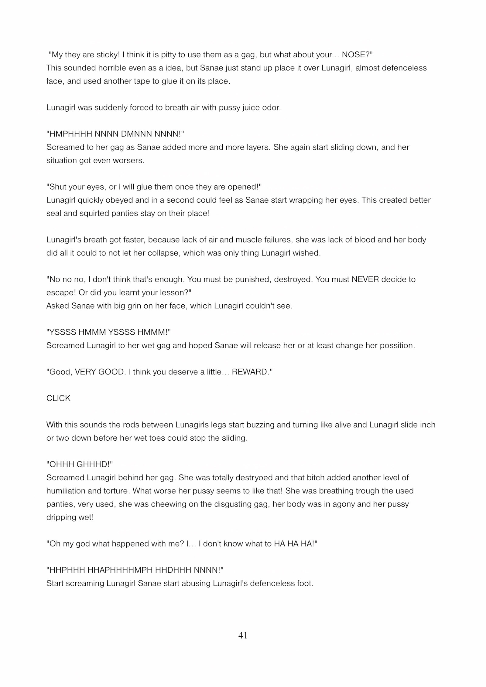 Lunagirl Taken [DBComix], Lunagirl Taken, page 41 of 84