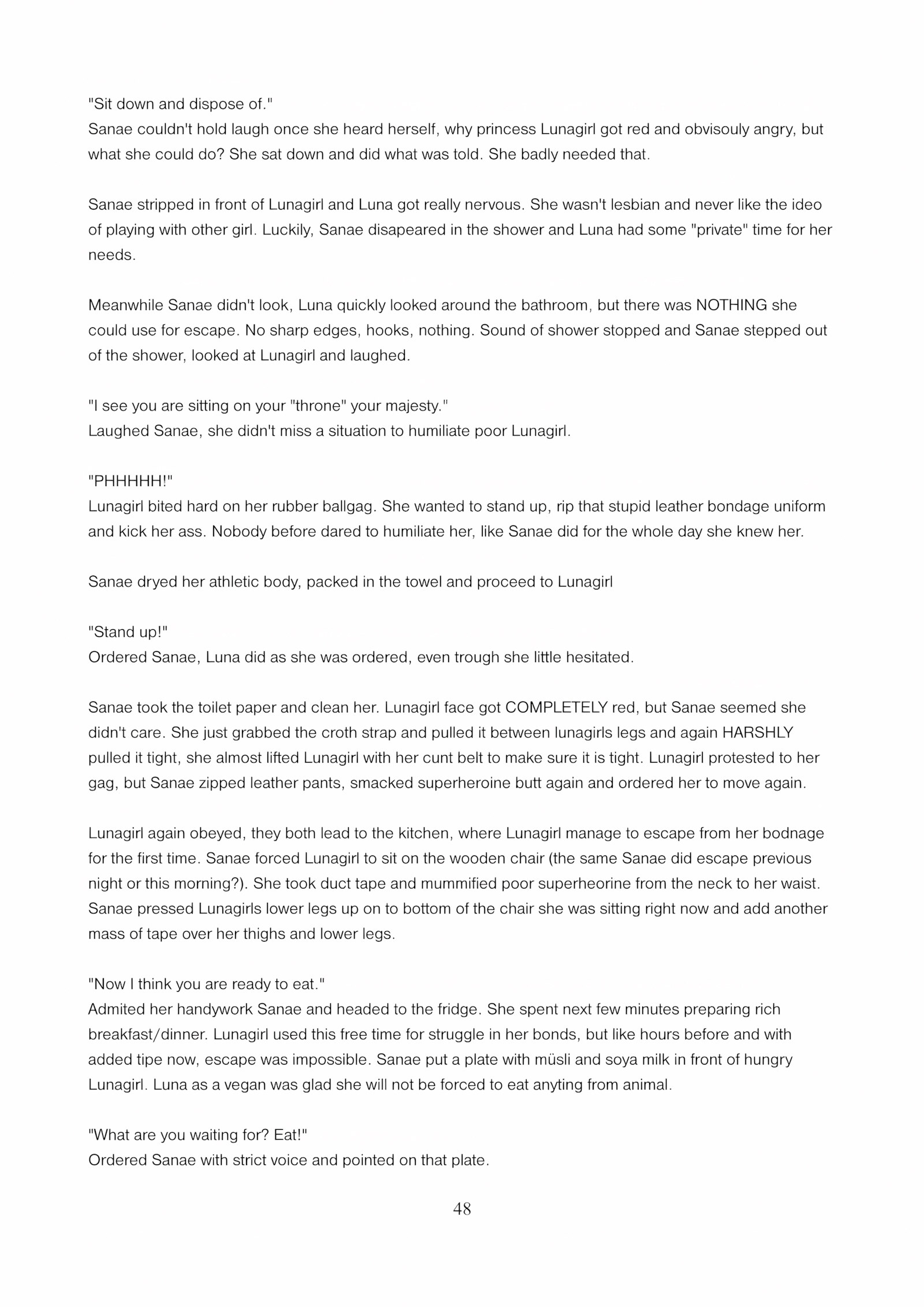 Lunagirl Taken [DBComix], Lunagirl Taken, page 48 of 84