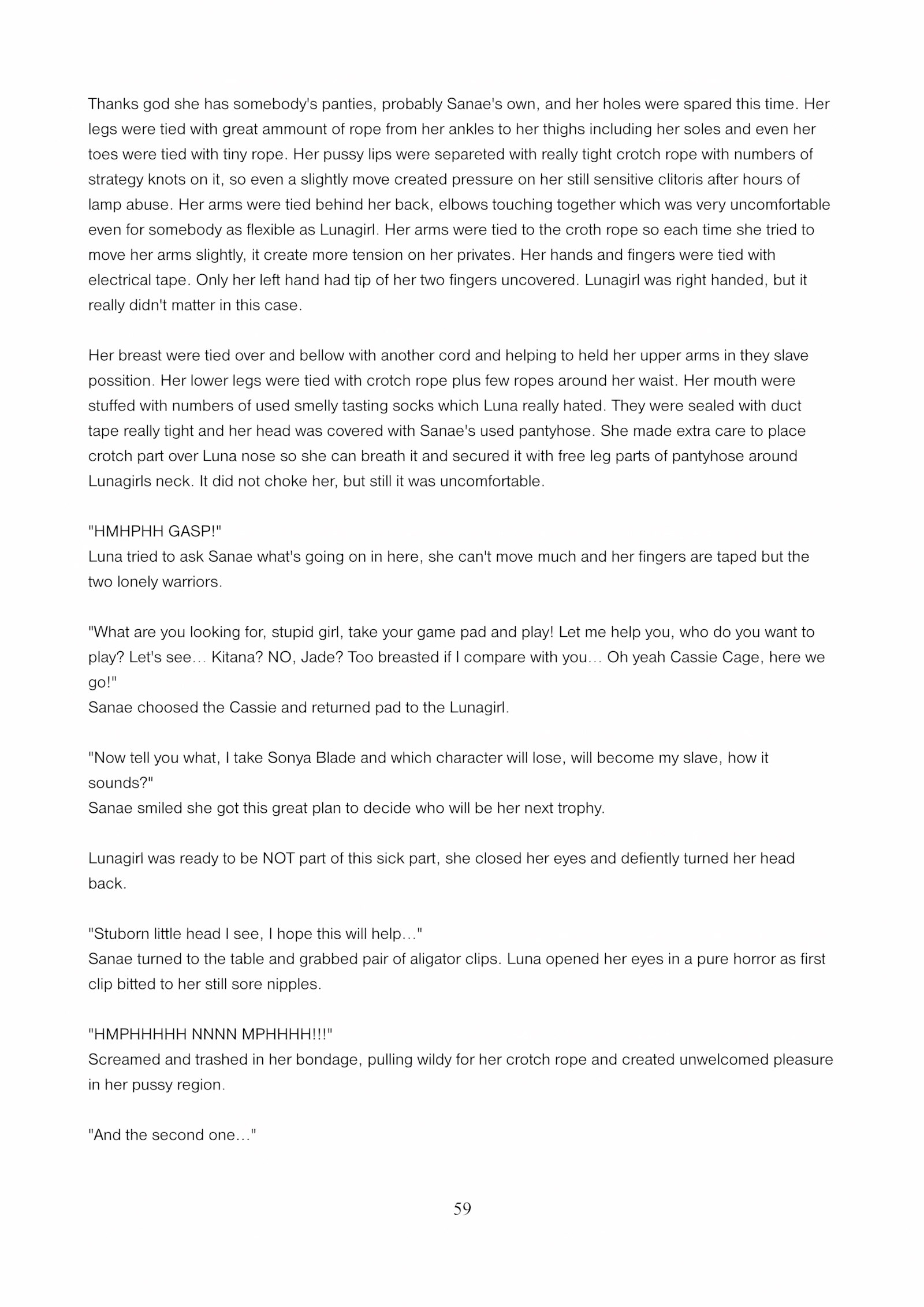 Lunagirl Taken [DBComix], Lunagirl Taken, page 59 of 84