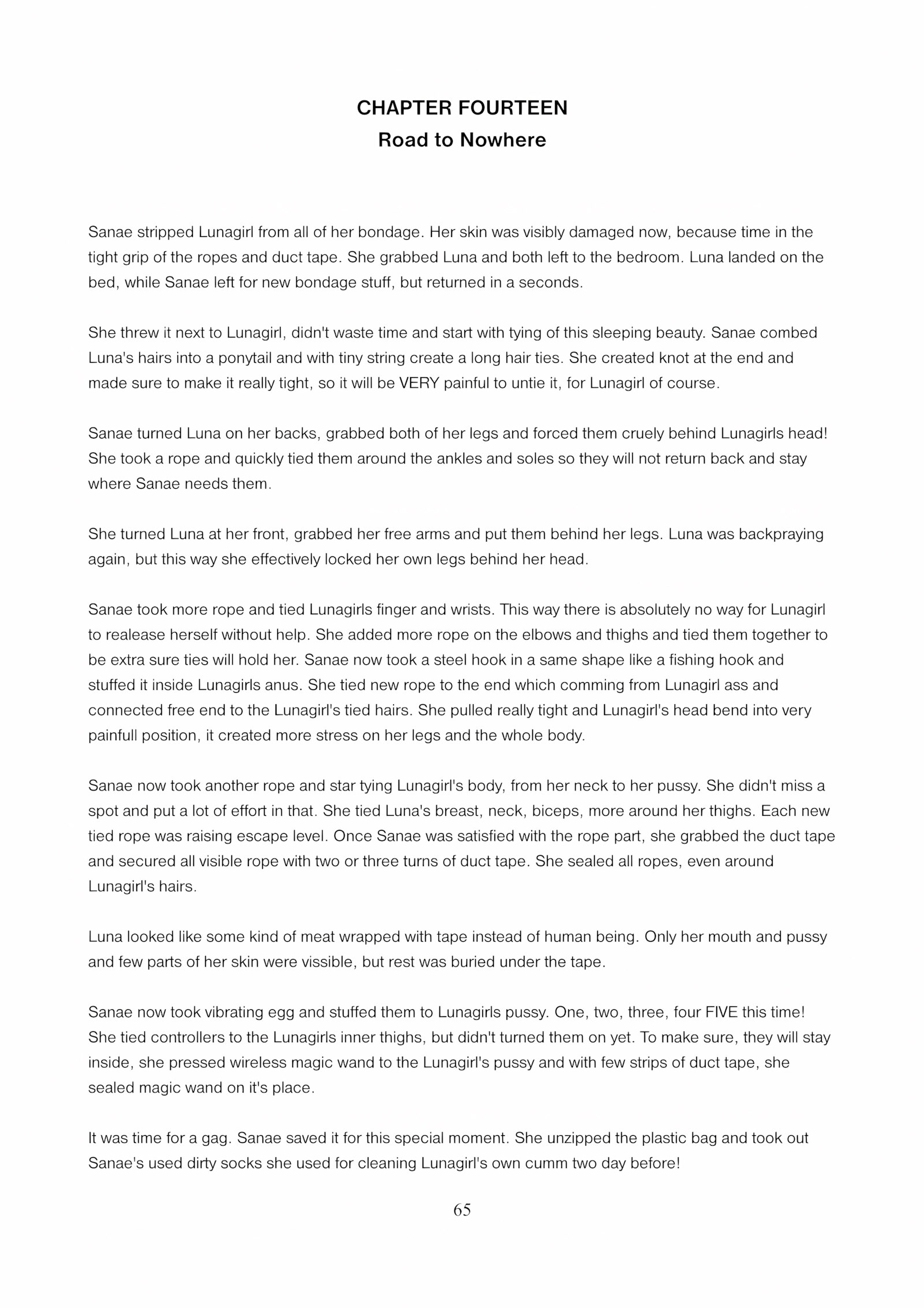 Lunagirl Taken [DBComix], Lunagirl Taken, page 65 of 84
