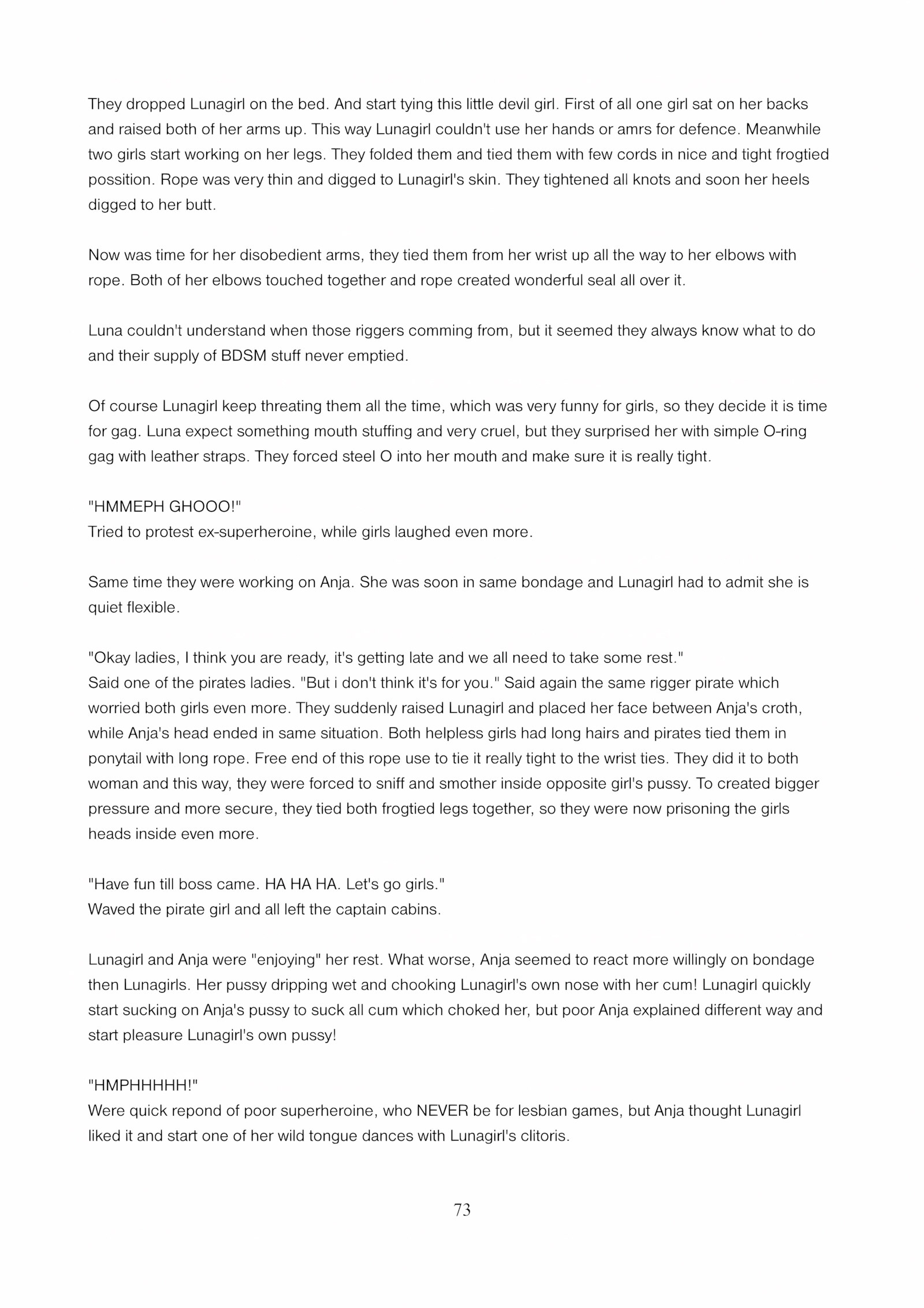 Lunagirl Taken [DBComix], Lunagirl Taken, page 73 of 84
