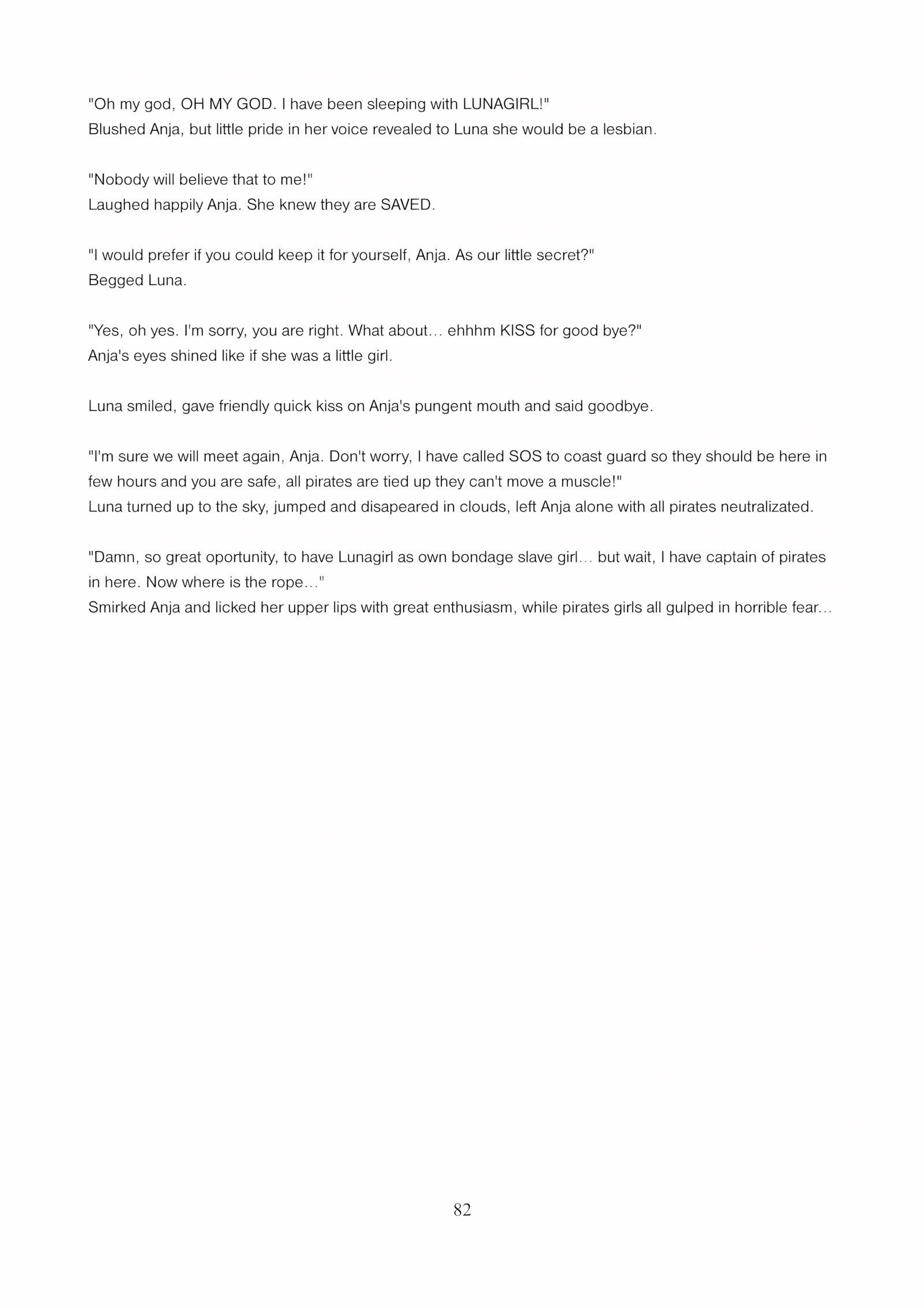 Lunagirl Taken [DBComix], Lunagirl Taken, page 82 of 84