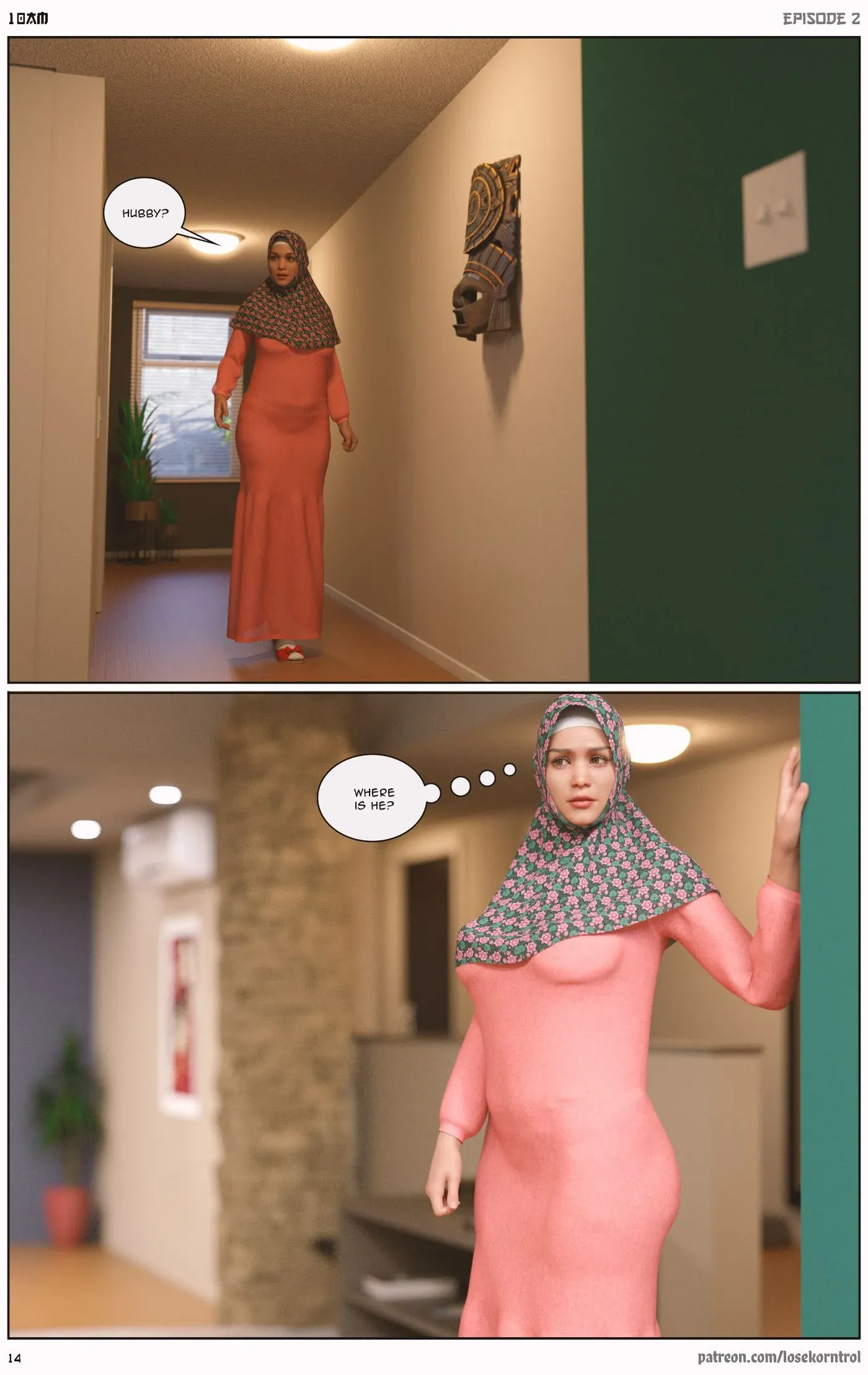 10 AM, 2 . 10 AM - Chapter 2 [LoseKorntrol, Hijab 3DX], page 14 of 50