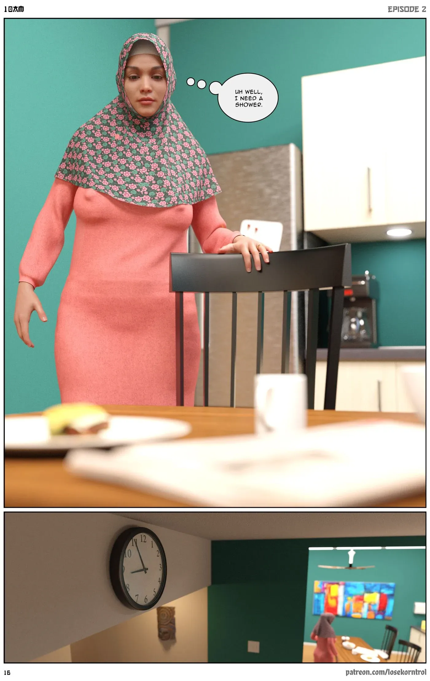 10 AM, 2 . 10 AM - Chapter 2 [LoseKorntrol, Hijab 3DX], page 16 of 50